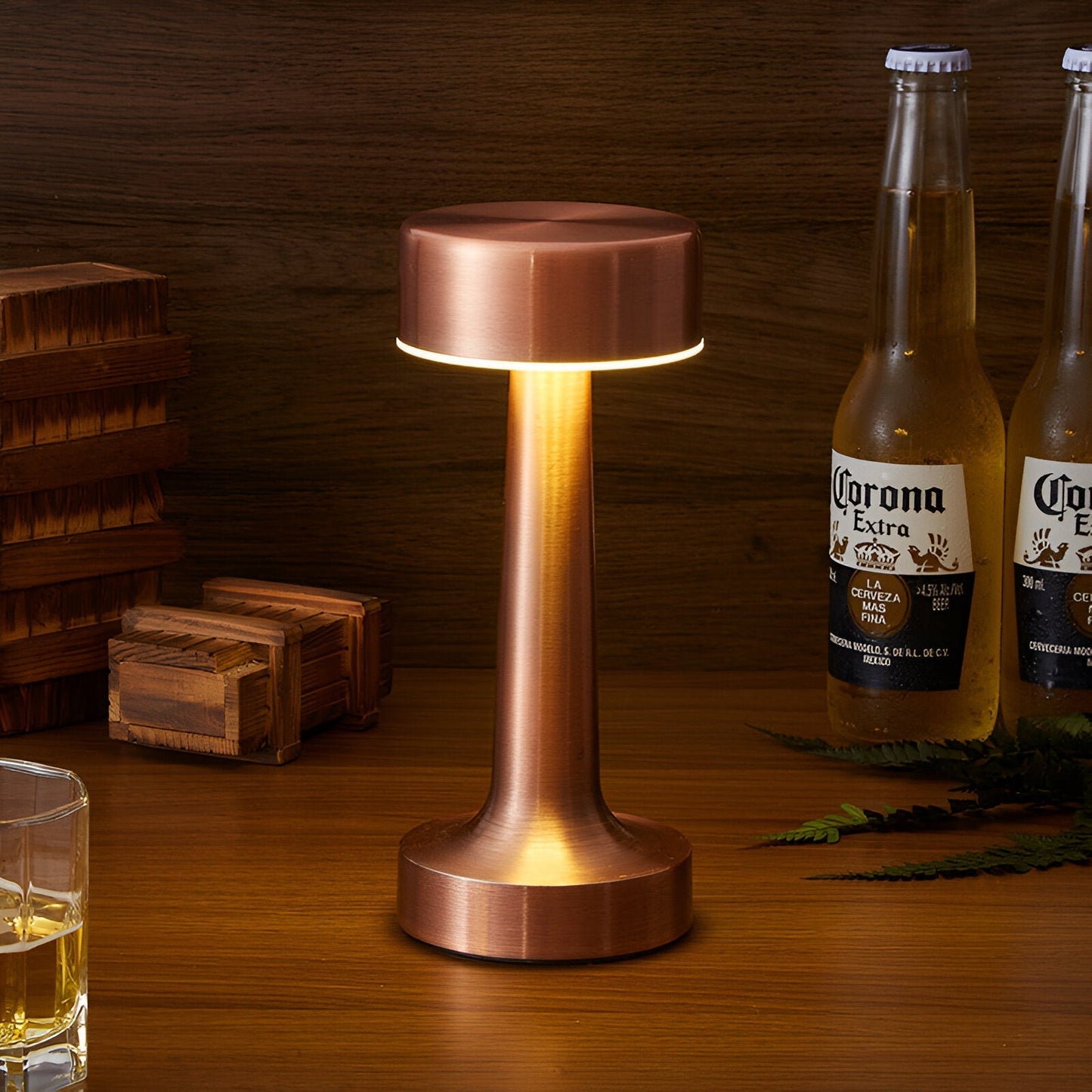 RetroLight - Stylish LED Restaurant Table Lamp with USB Charger