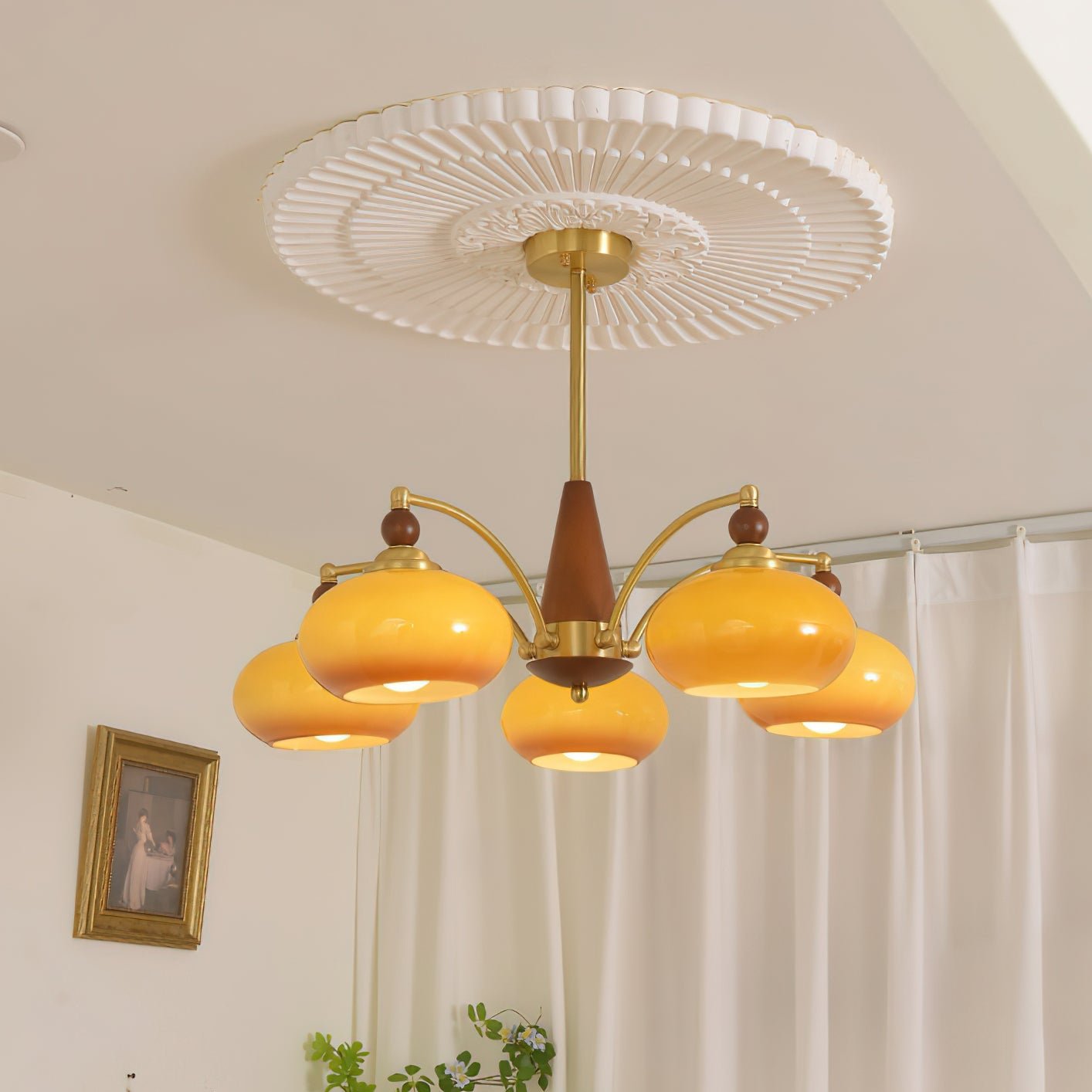 Retro Melodica Chandelier - Elegant LED Light Fixture