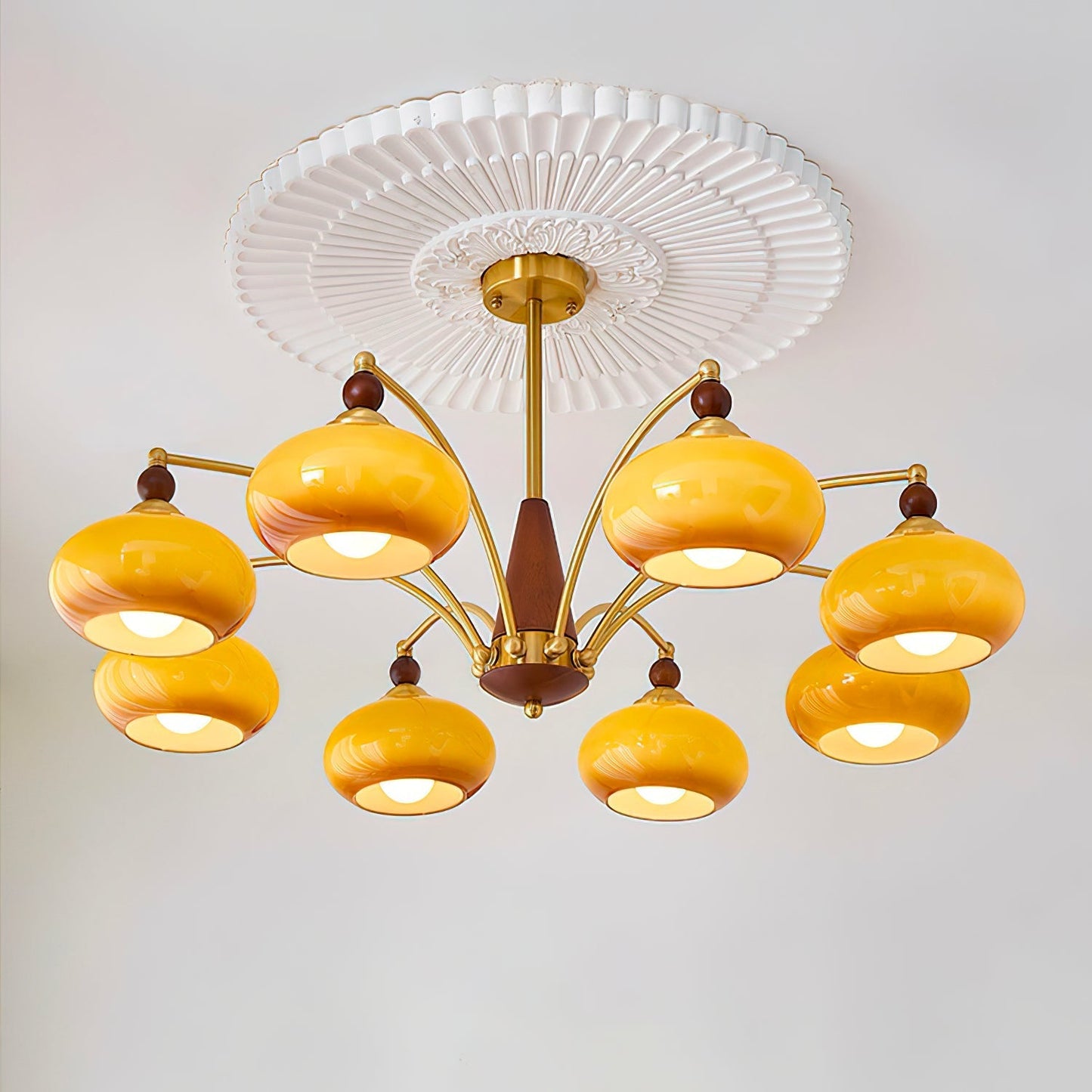 Retro Melodica Chandelier - Elegant LED Light Fixture