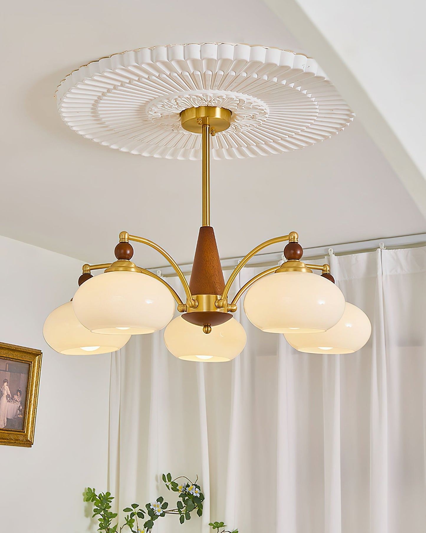 Retro Melodica Chandelier - Elegant LED Light Fixture