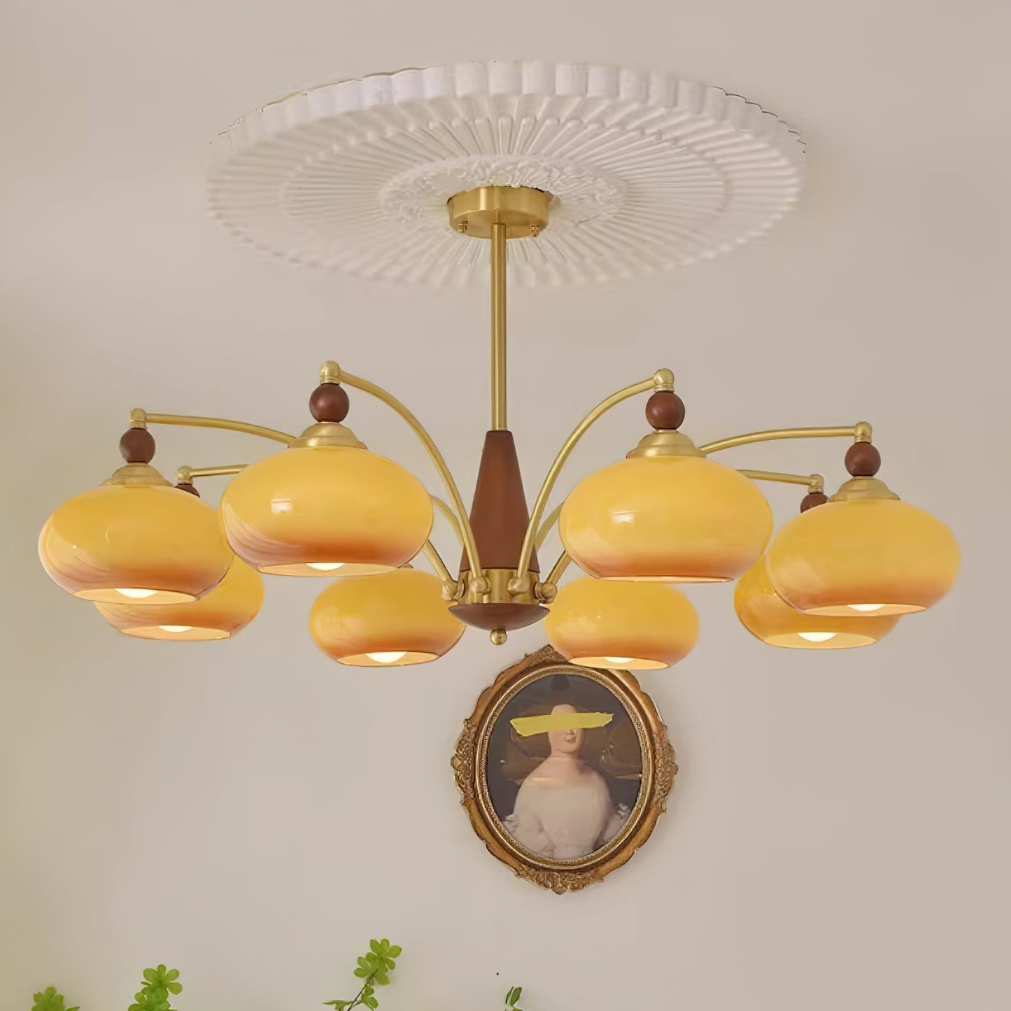 Retro Melodica Chandelier - Elegant LED Light Fixture