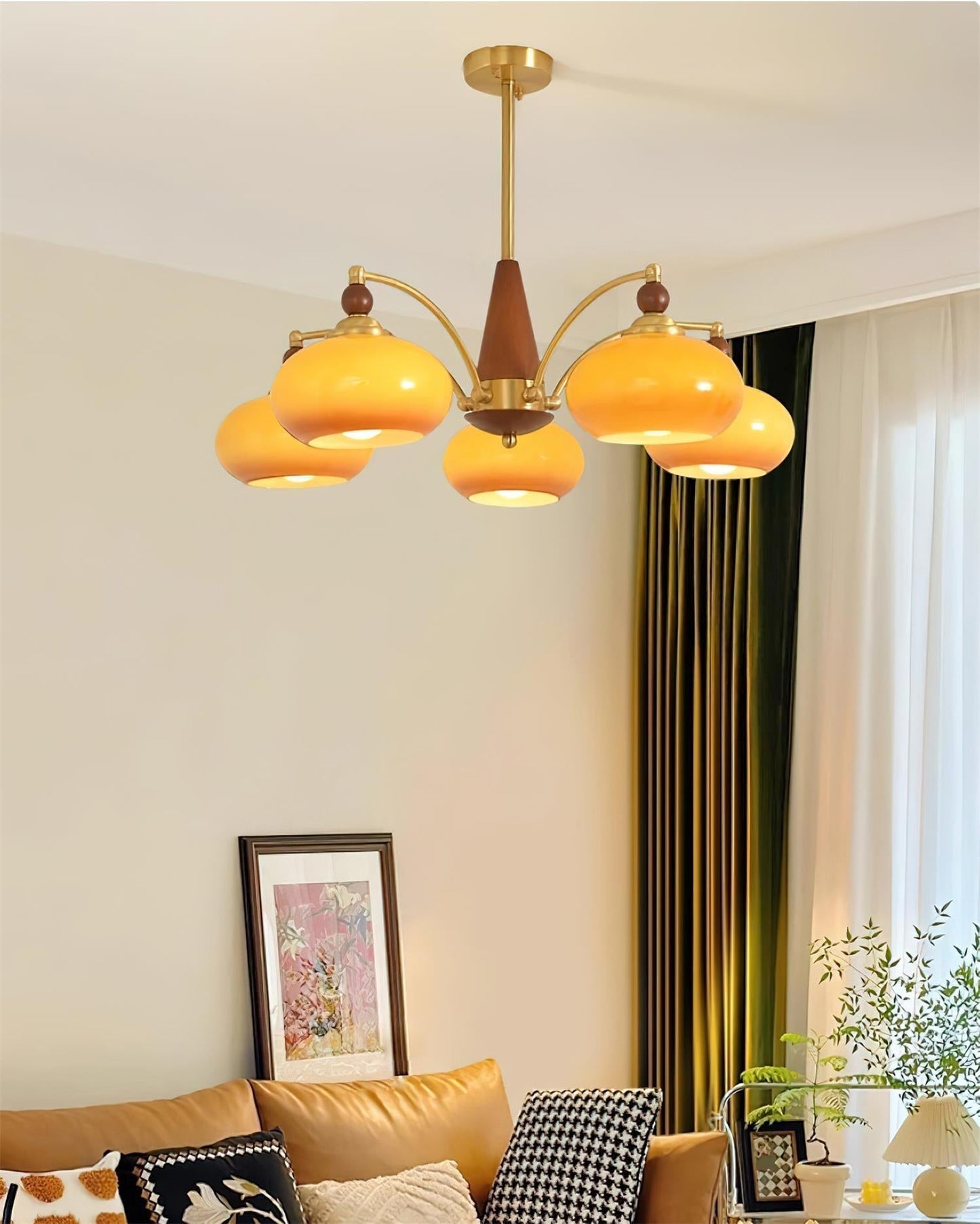 Retro Melodica Chandelier - Elegant LED Light Fixture
