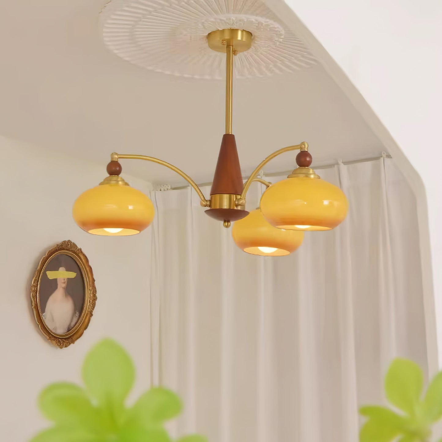 Retro Melodica Chandelier - Elegant LED Light Fixture