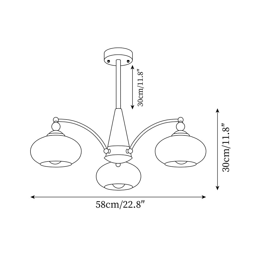 Retro Melodica Chandelier - Elegant LED Light Fixture