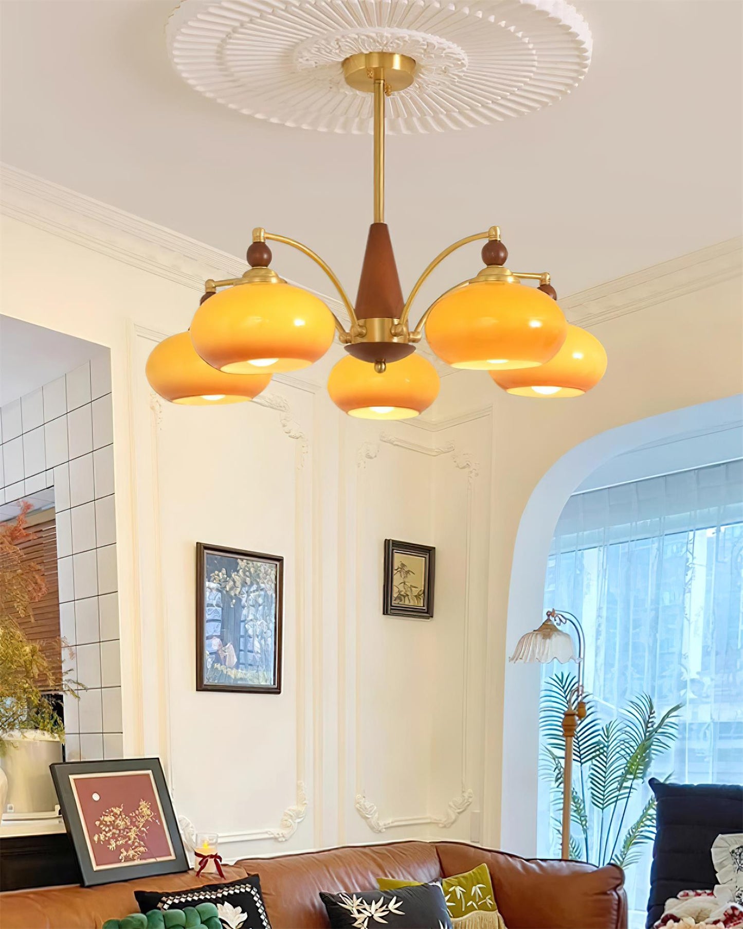 Retro Melodica Chandelier - Elegant LED Light Fixture
