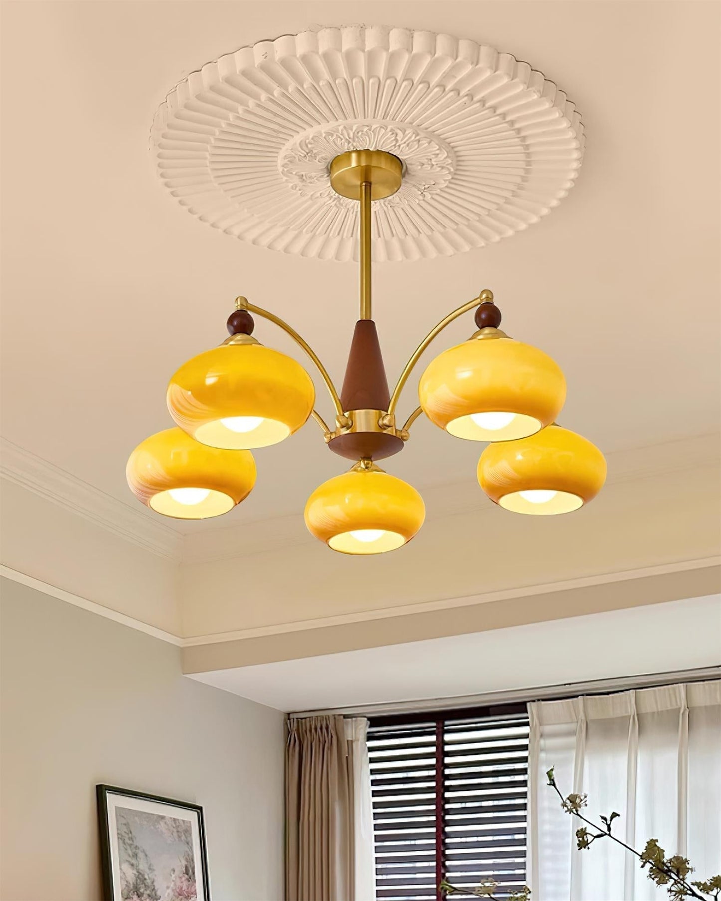 Retro Melodica Chandelier - Elegant LED Light Fixture