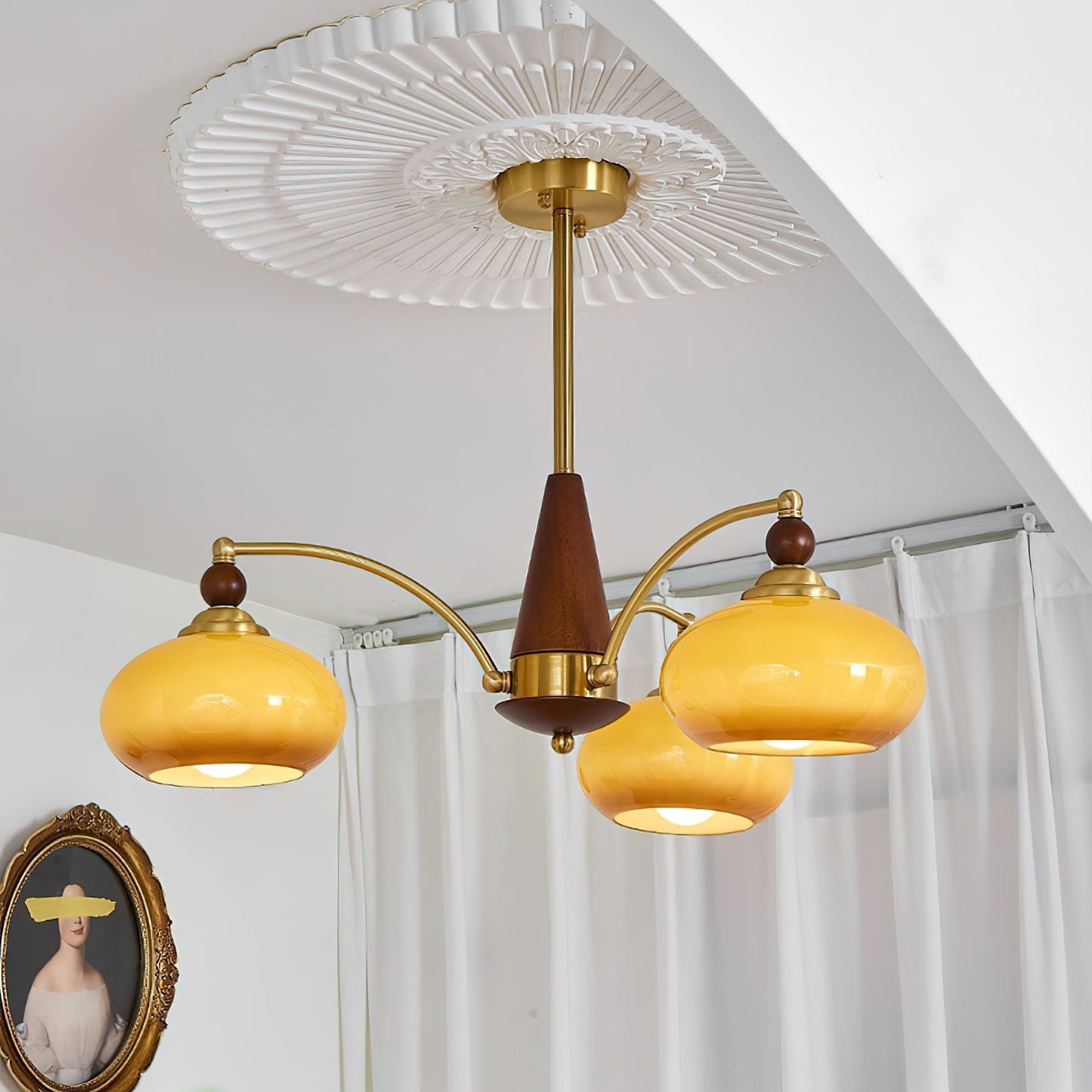 Retro Melodica Chandelier - Elegant LED Light Fixture