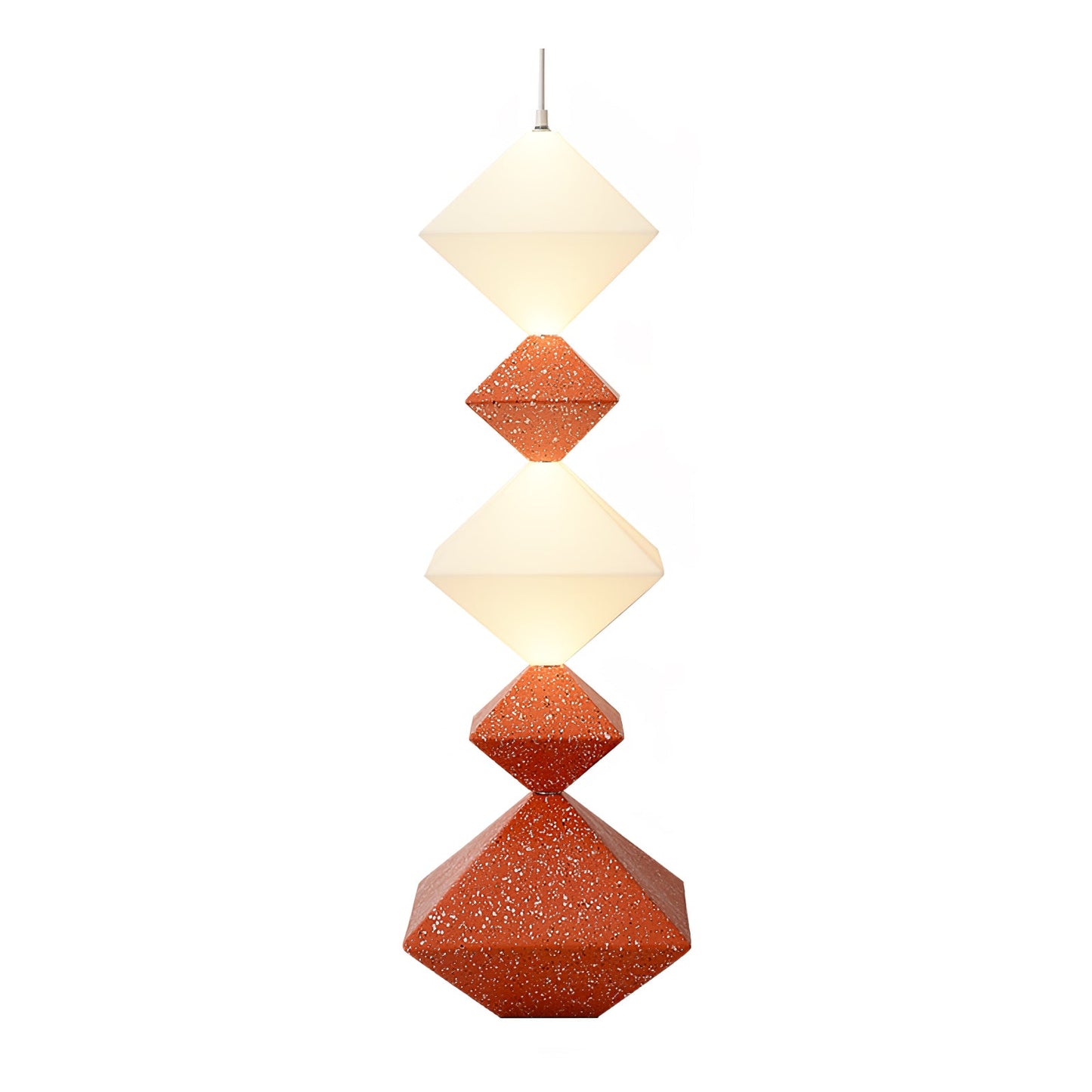 Rhombus Cube Floor Lamp with LED Light, Dimmable, Indoor