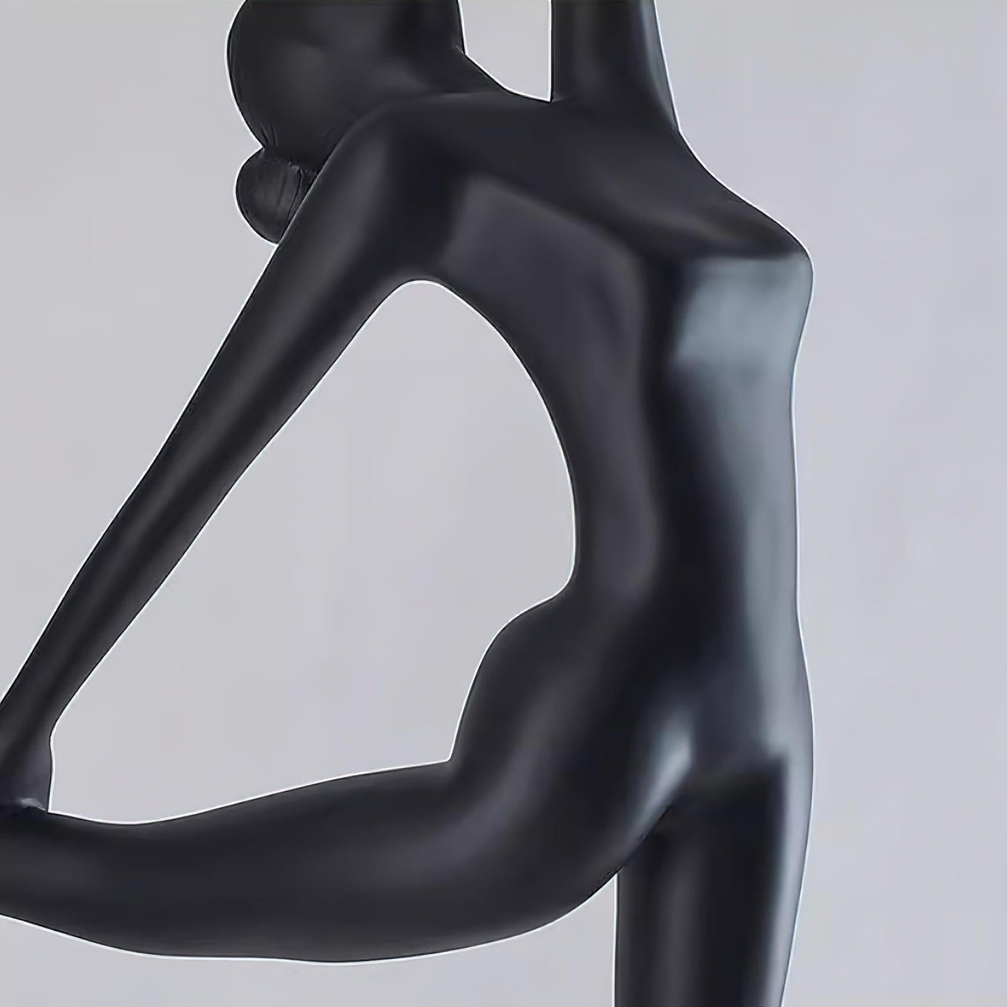 Rhythmic Gymnast Sculpture Floor Lamp LED Black Art Design