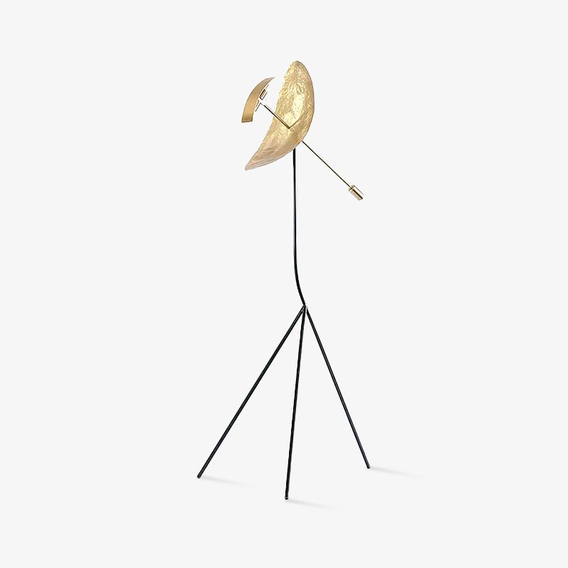 Ribot Floor Lamp LED Indoor Tripod Light - Gold Metal Design