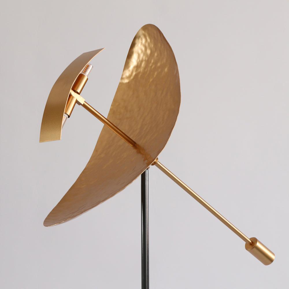 Ribot Floor Lamp LED Indoor Tripod Light - Gold Metal Design