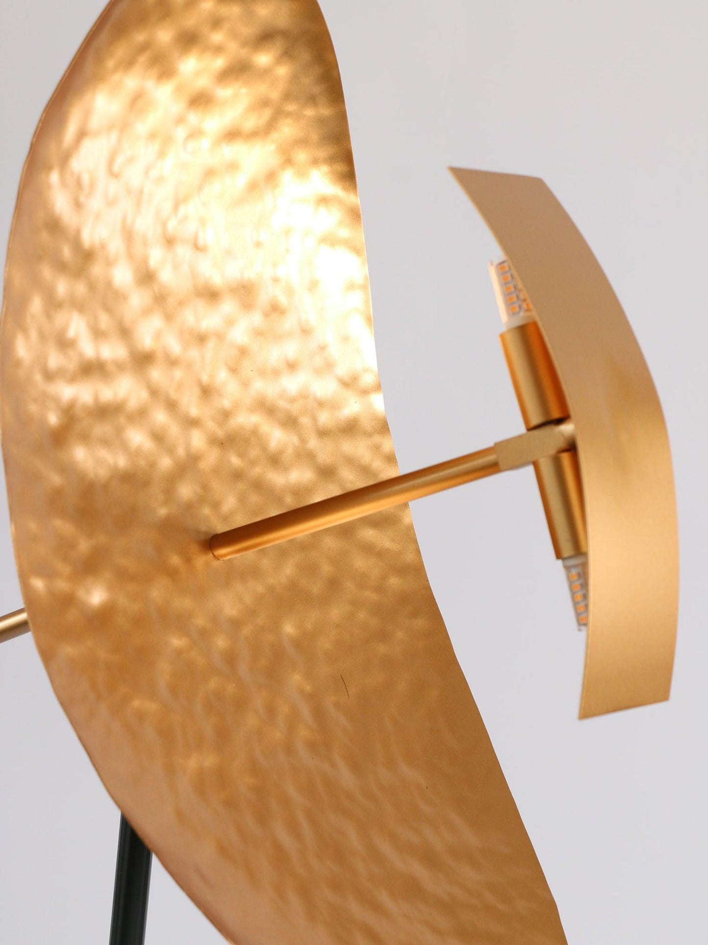 Ribot Floor Lamp LED Indoor Tripod Light - Gold Metal Design