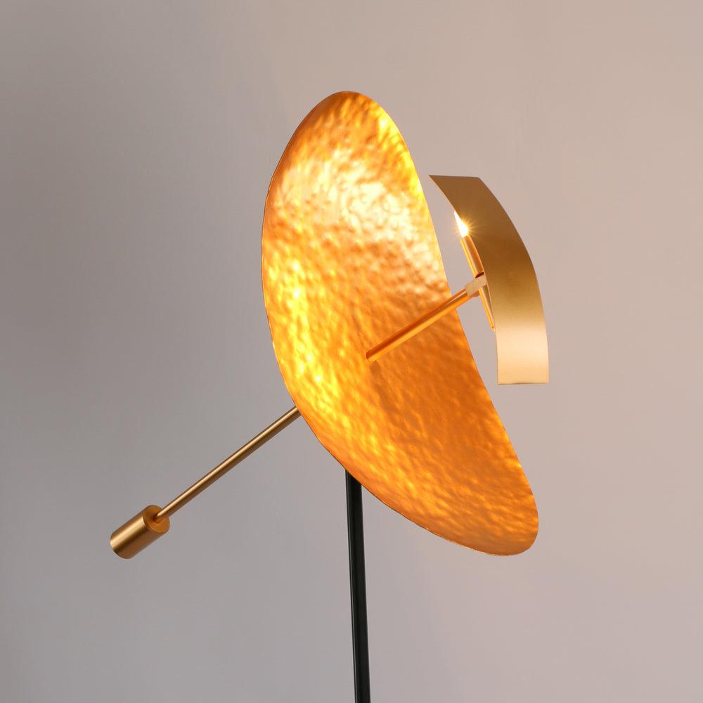 Ribot Floor Lamp LED Indoor Tripod Light - Gold Metal Design