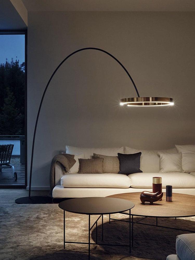 Ring Floor Light with LED, Adjustable Height, Indoor Use