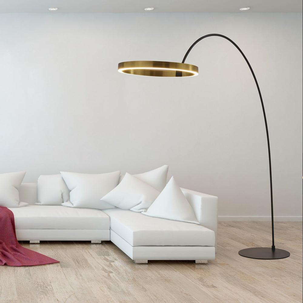 Ring Floor Light with LED, Adjustable Height, Indoor Use