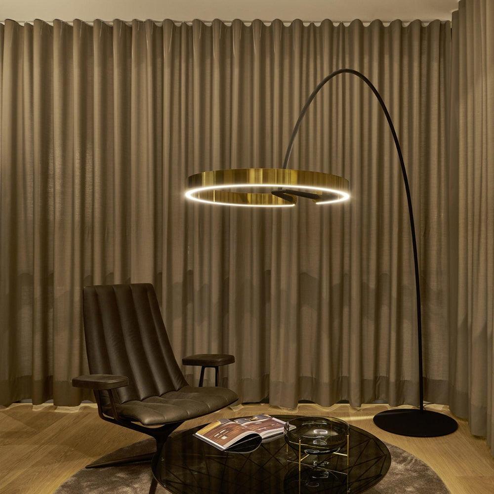 Ring Floor Light with LED, Adjustable Height, Indoor Use