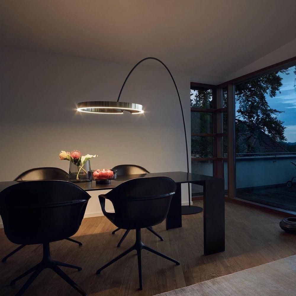 Ring Floor Light with LED, Adjustable Height, Indoor Use