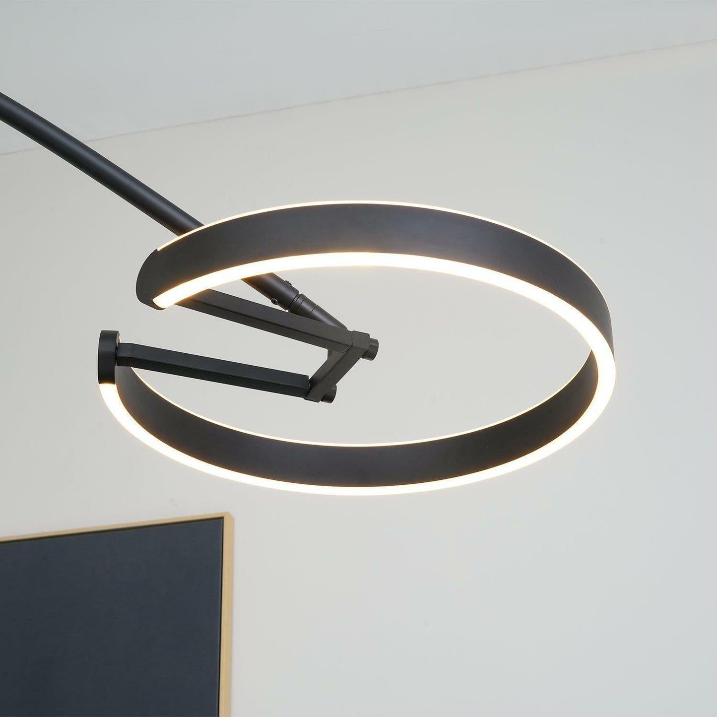 Ring Floor Light with LED, Adjustable Height, Indoor Use