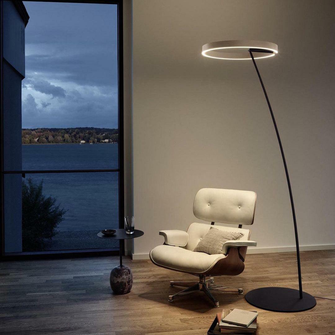 Ring Floor Light with LED, Adjustable Height, Indoor Use