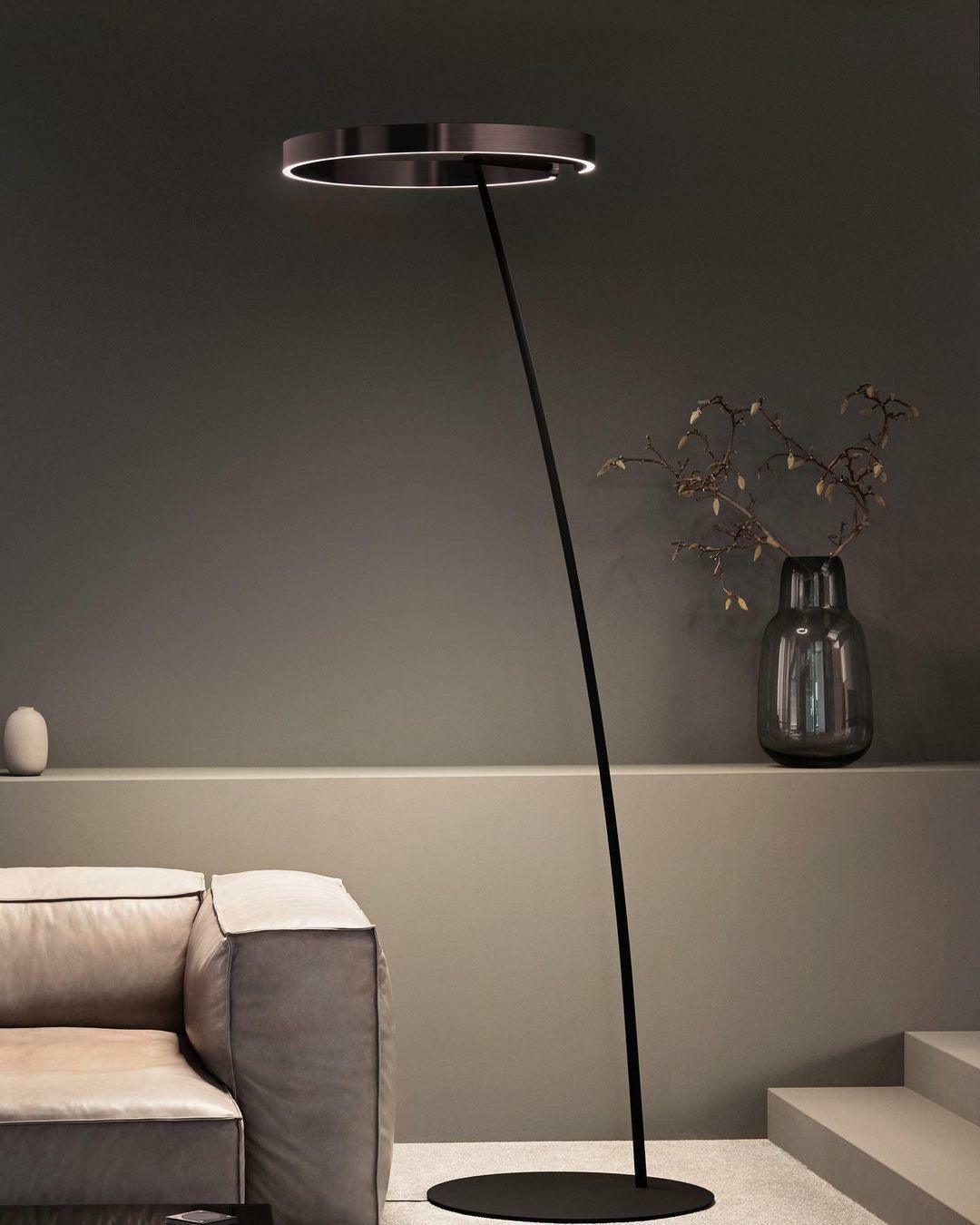 Ring Floor Light with LED, Adjustable Height, Indoor Use