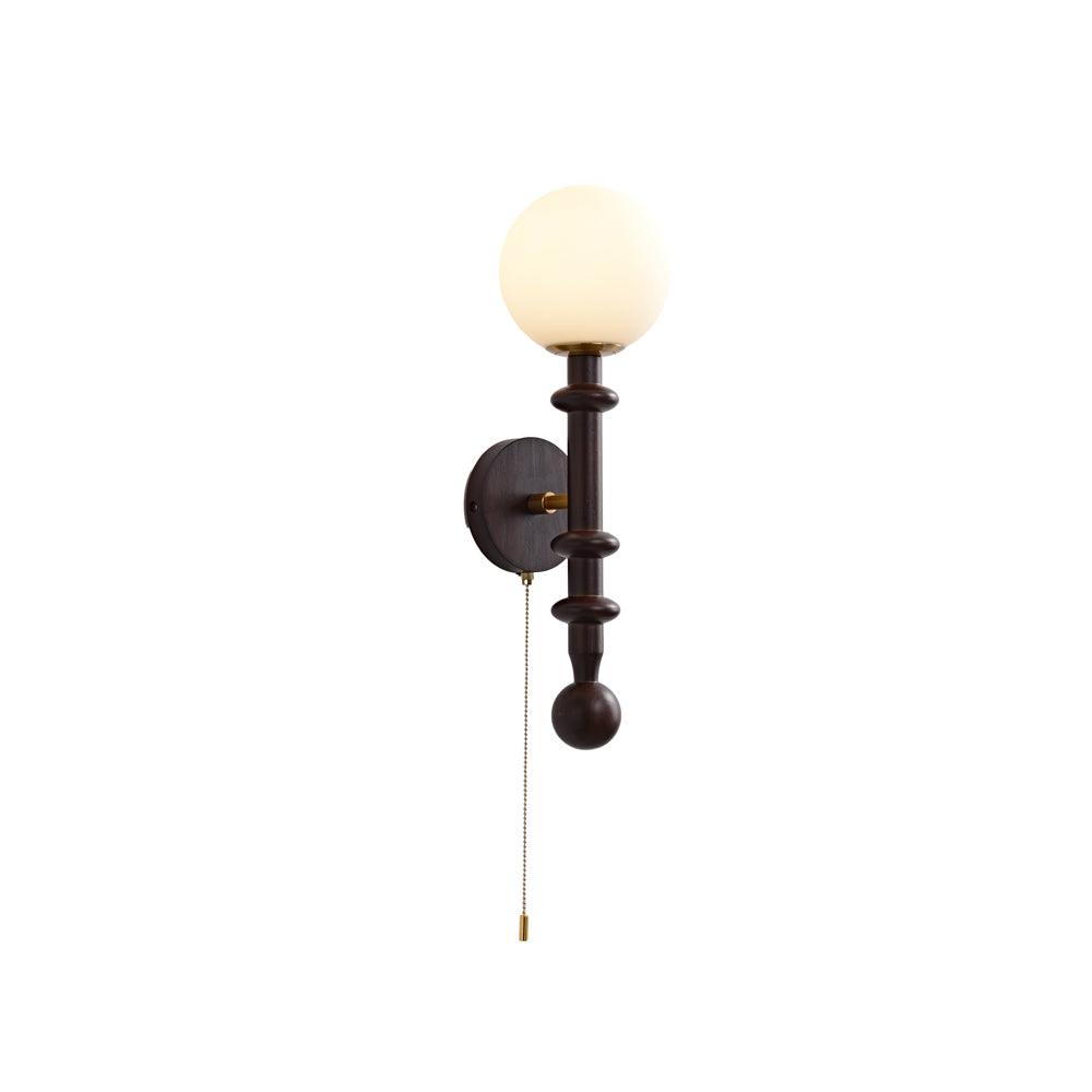 Roman Column Wall Lamp - LED Indoor Lighting - White Wood