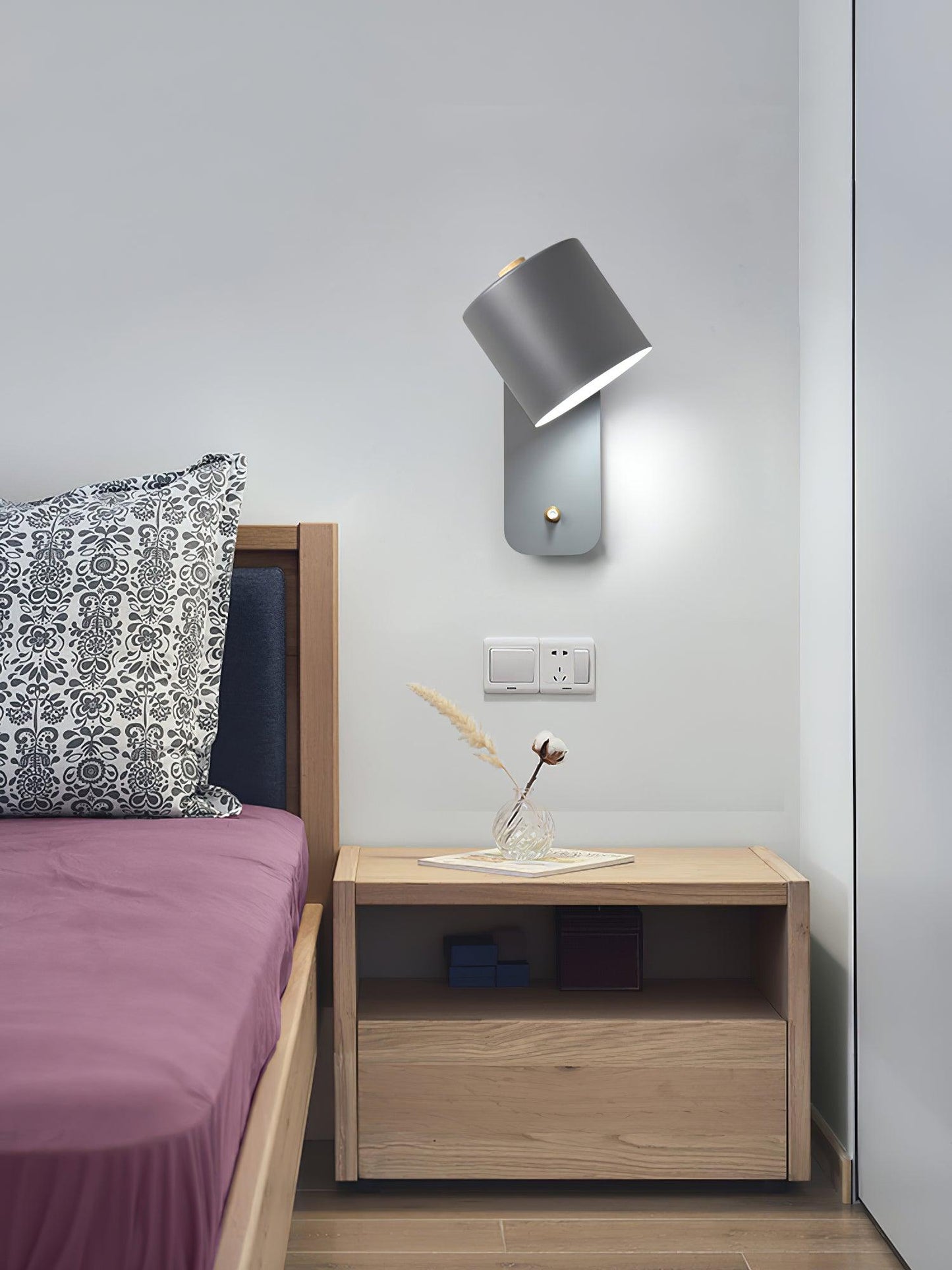 Rotatable Cylinder Wall Lamp LED Indoor Lighting Fixture