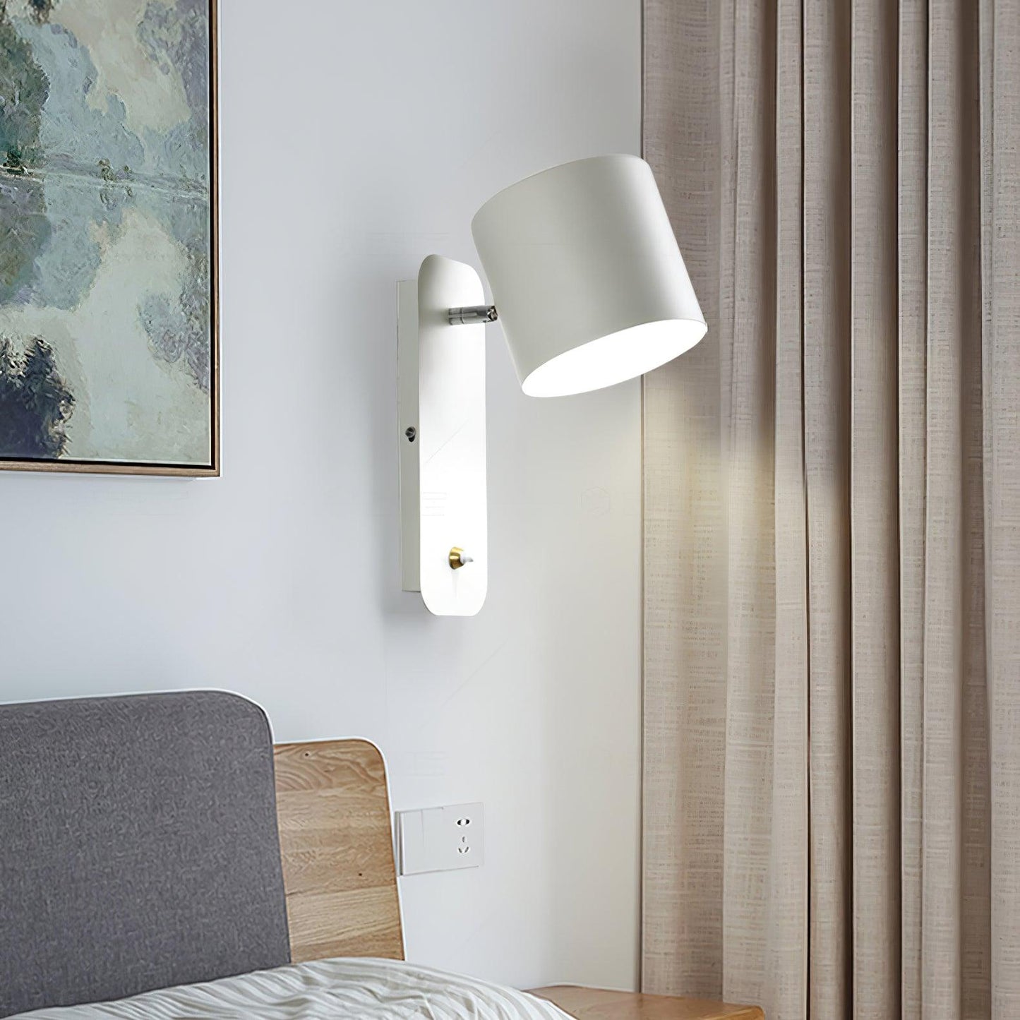 Rotatable Cylinder Wall Lamp LED Indoor Lighting Fixture