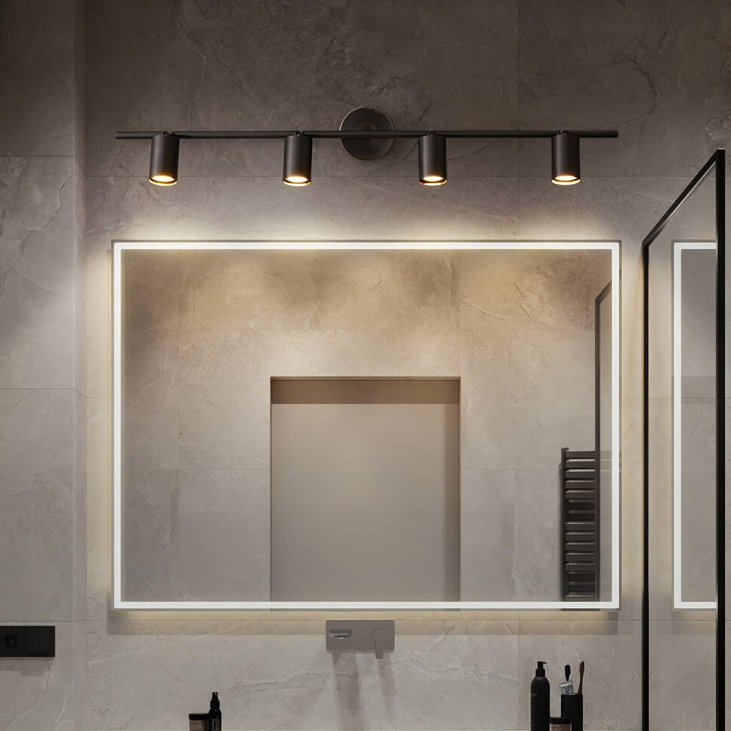 Rotatable Spotlight Wall Light - LED, Brass, 2-4 Heads