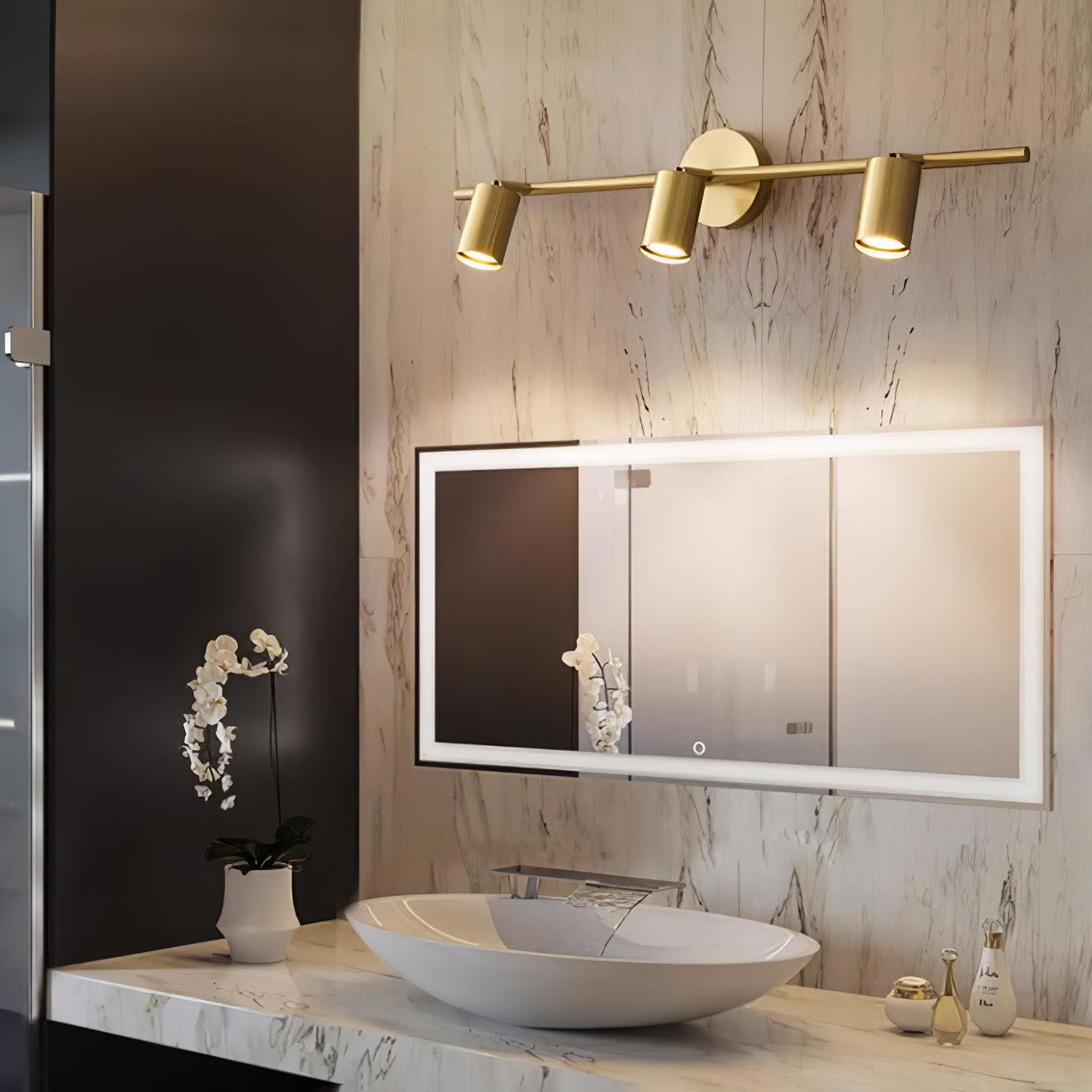 Rotatable Spotlight Wall Light - LED, Brass, 2-4 Heads