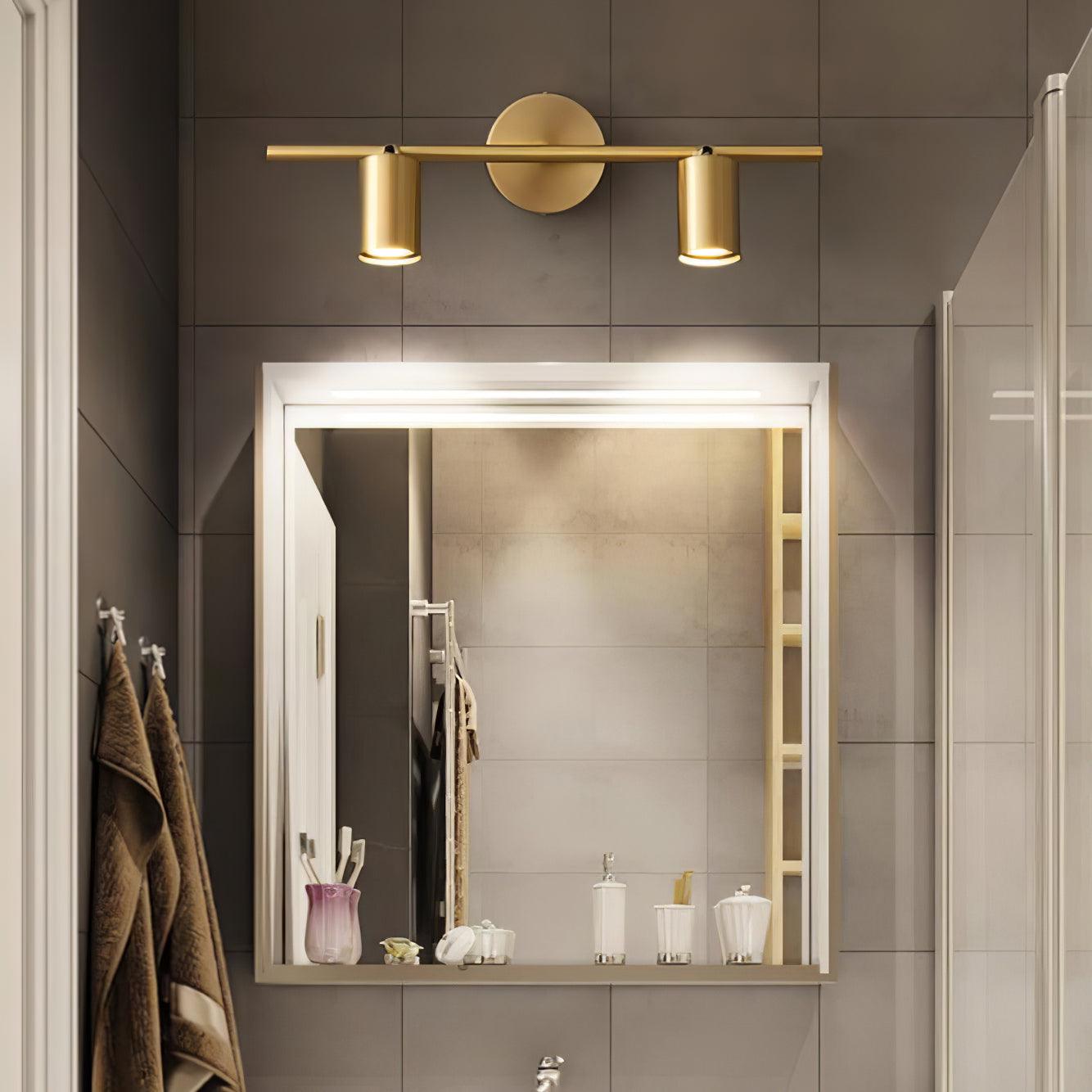Rotatable Spotlight Wall Light - LED, Brass, 2-4 Heads