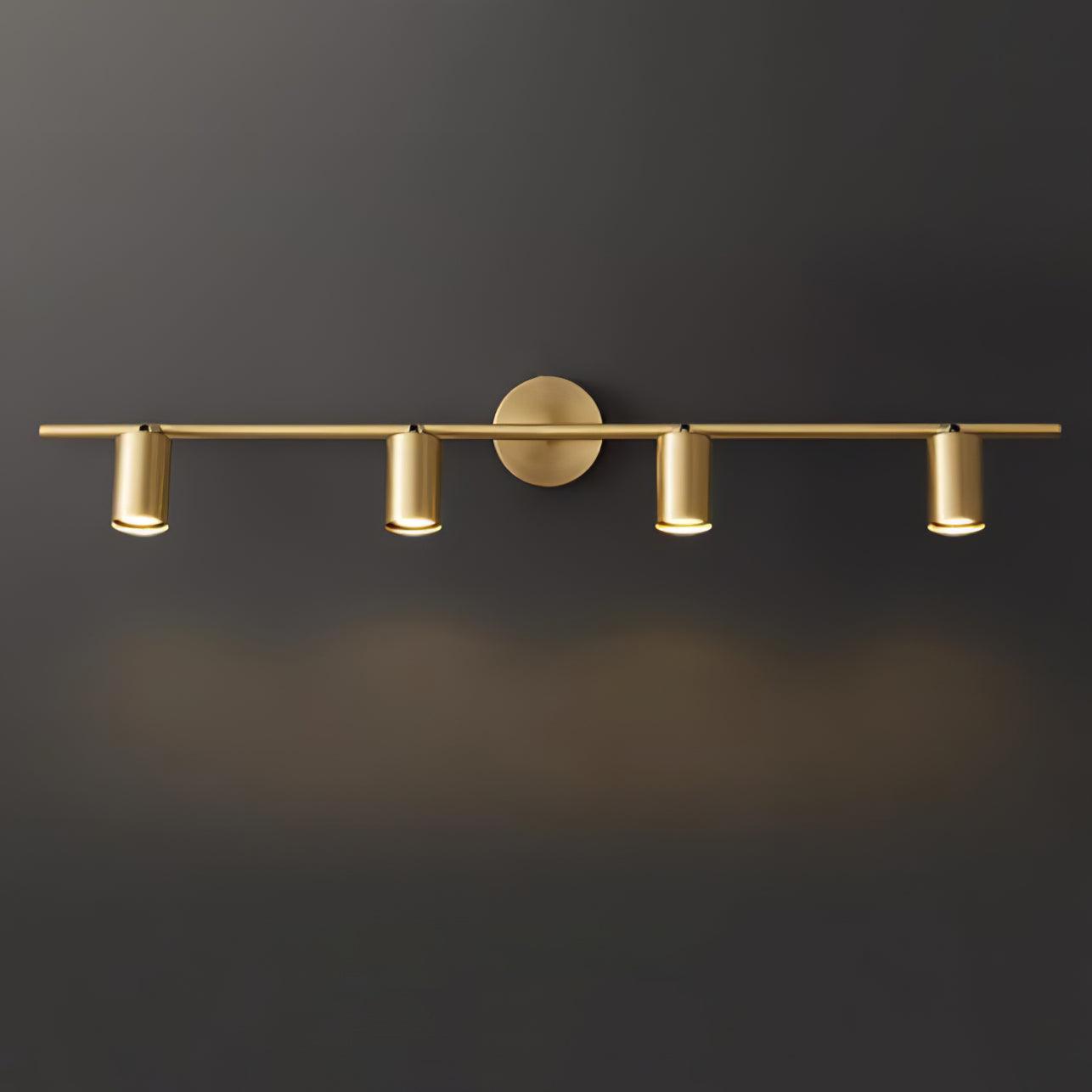 Rotatable Spotlight Wall Light - LED, Brass, 2-4 Heads