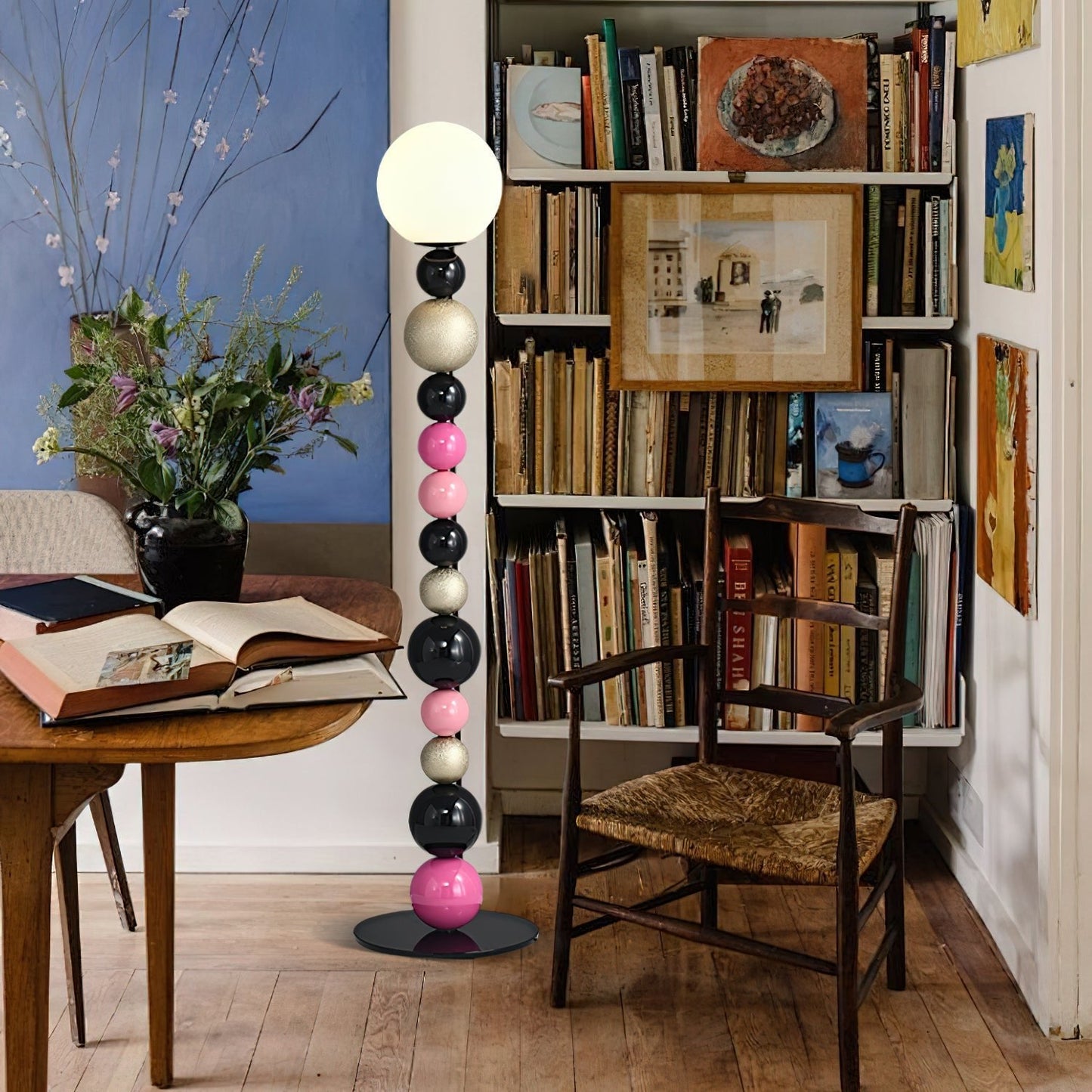 Round Balls Stacking Floor Lamp LED Indoor Lighting Modern