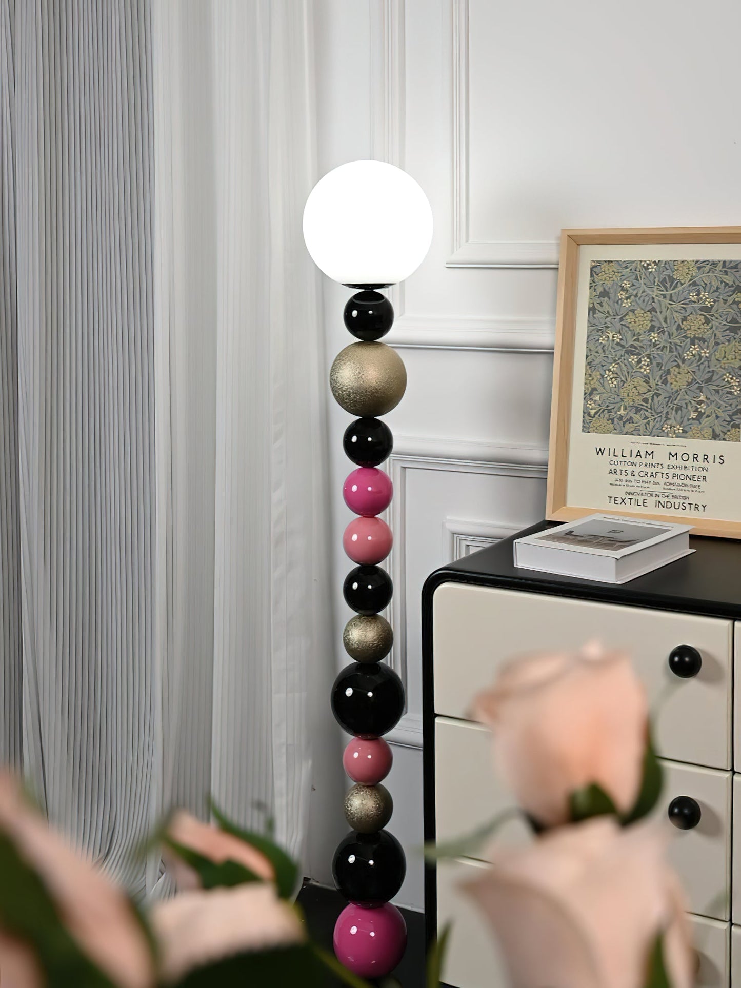 Round Balls Stacking Floor Lamp LED Indoor Lighting Modern