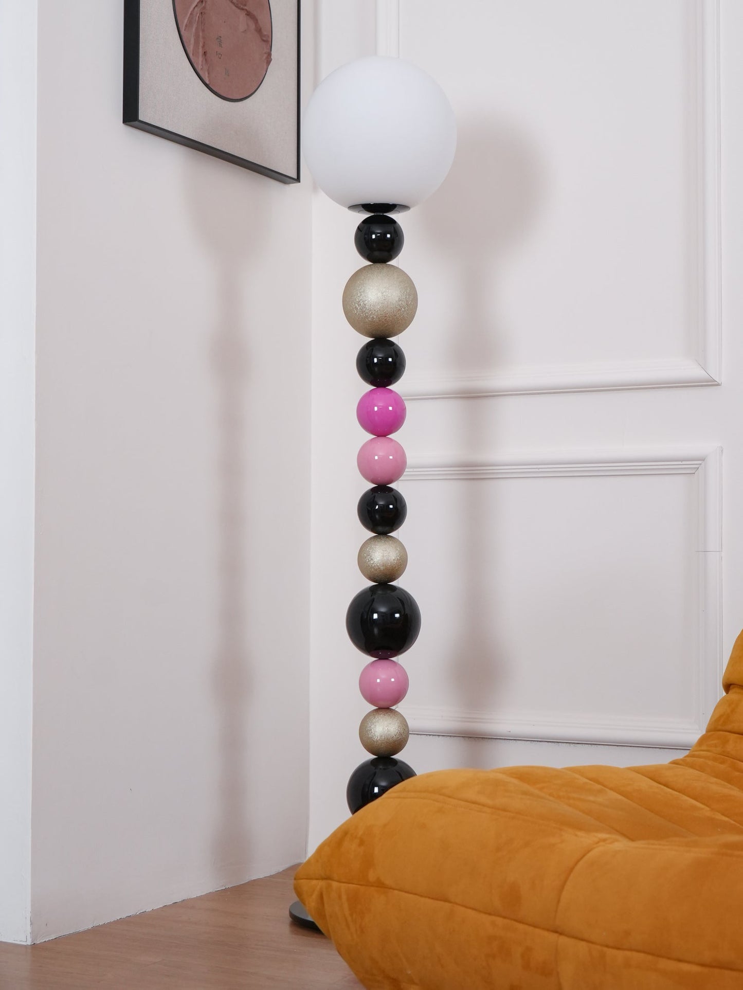 Round Balls Stacking Floor Lamp LED Indoor Lighting Modern