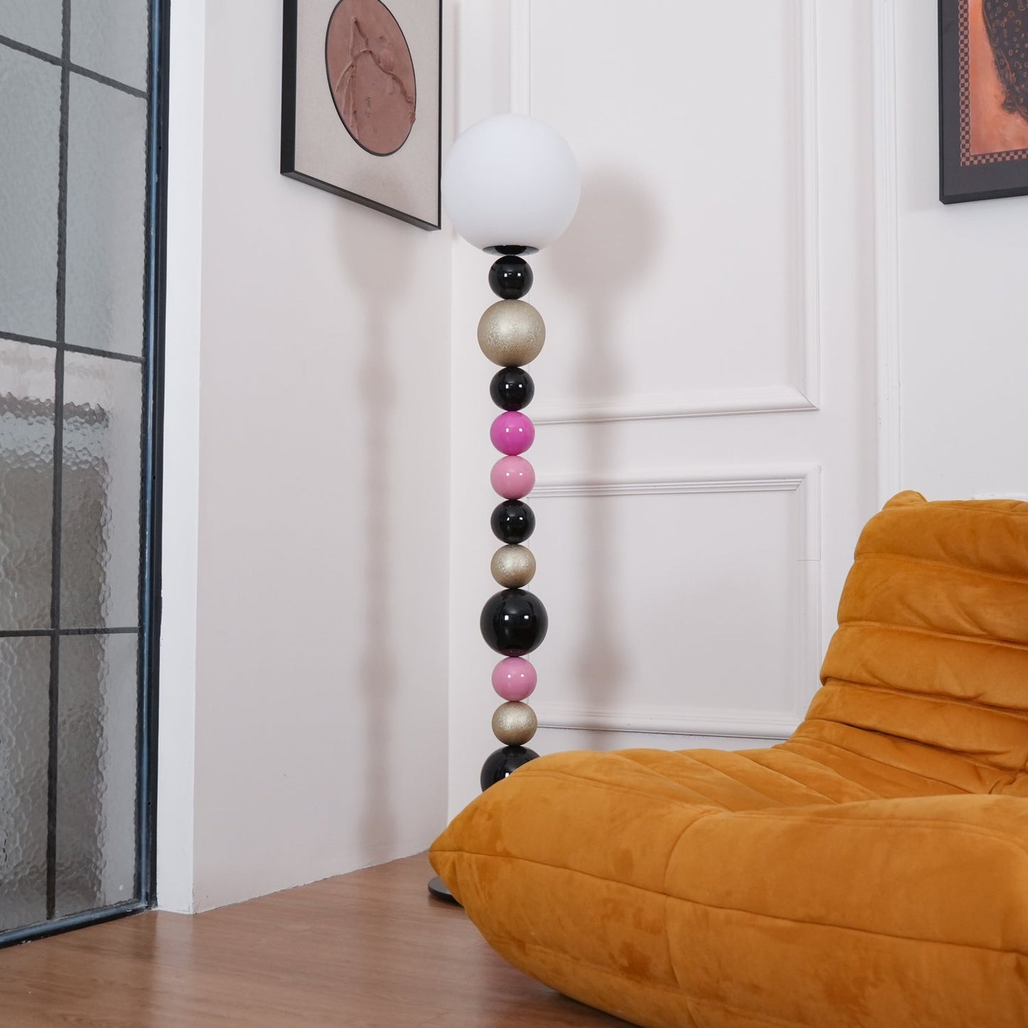 Round Balls Stacking Floor Lamp LED Indoor Lighting Modern