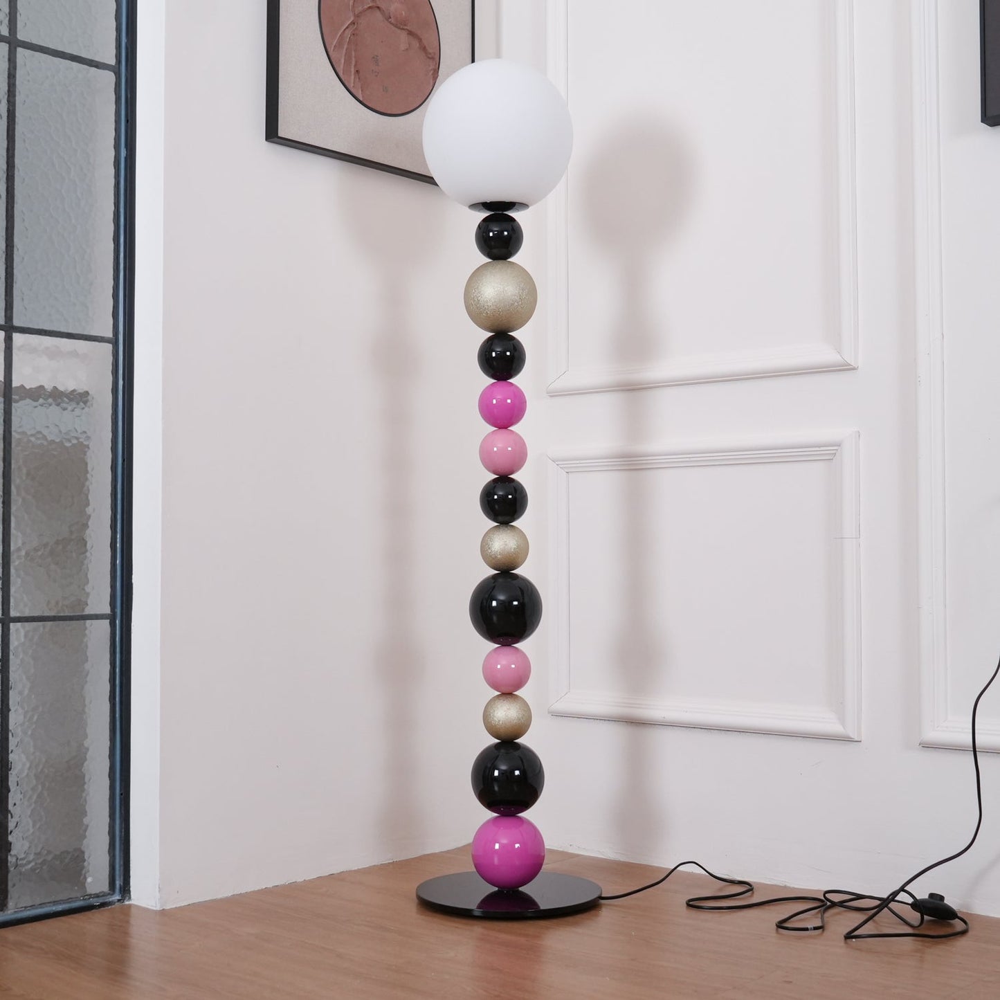 Round Balls Stacking Floor Lamp LED Indoor Lighting Modern