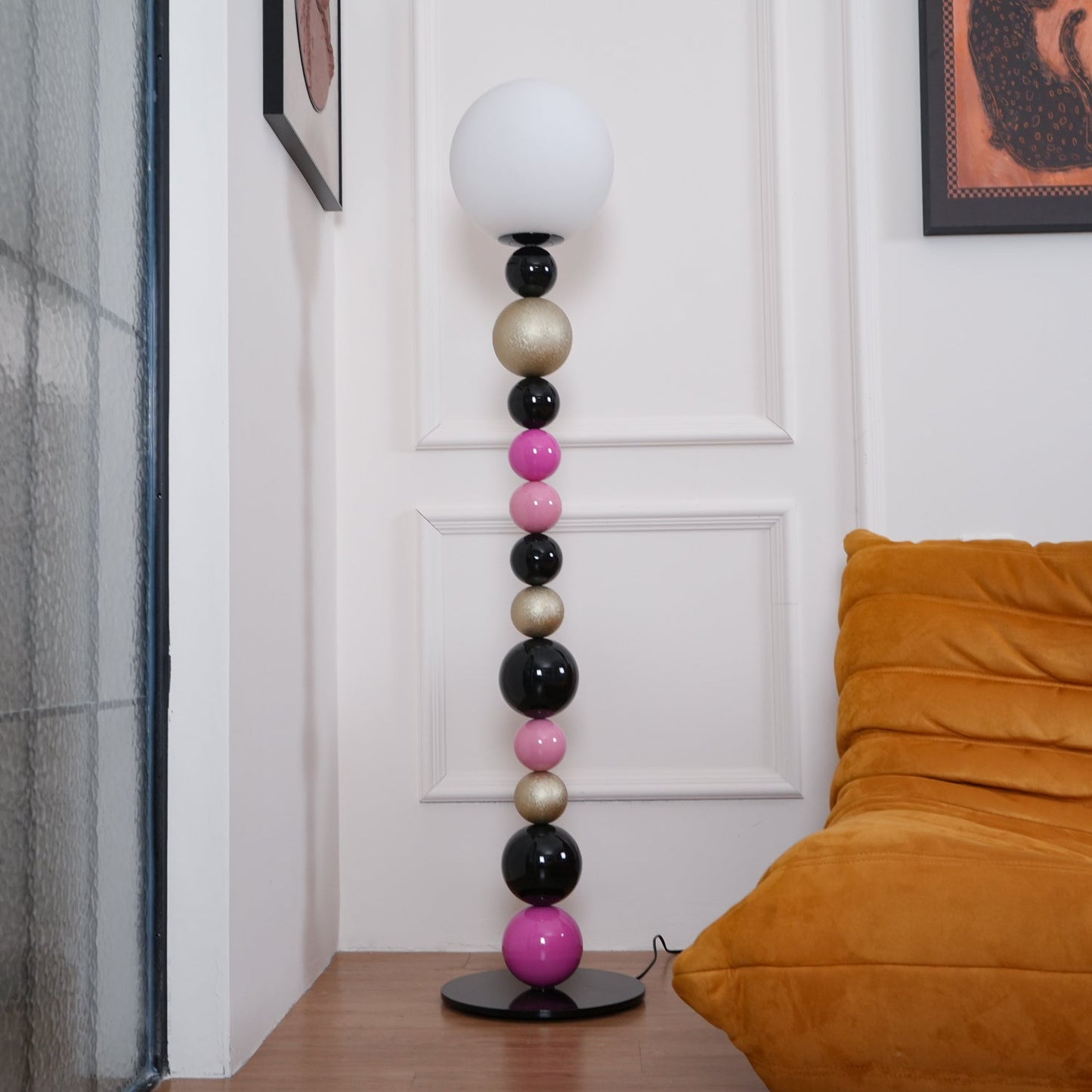 Round Balls Stacking Floor Lamp LED Indoor Lighting Modern