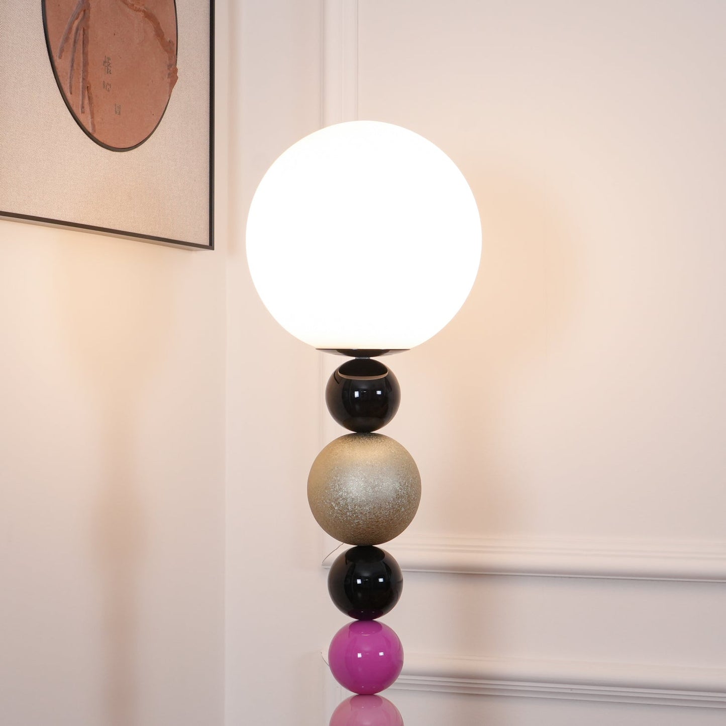 Round Balls Stacking Floor Lamp LED Indoor Lighting Modern
