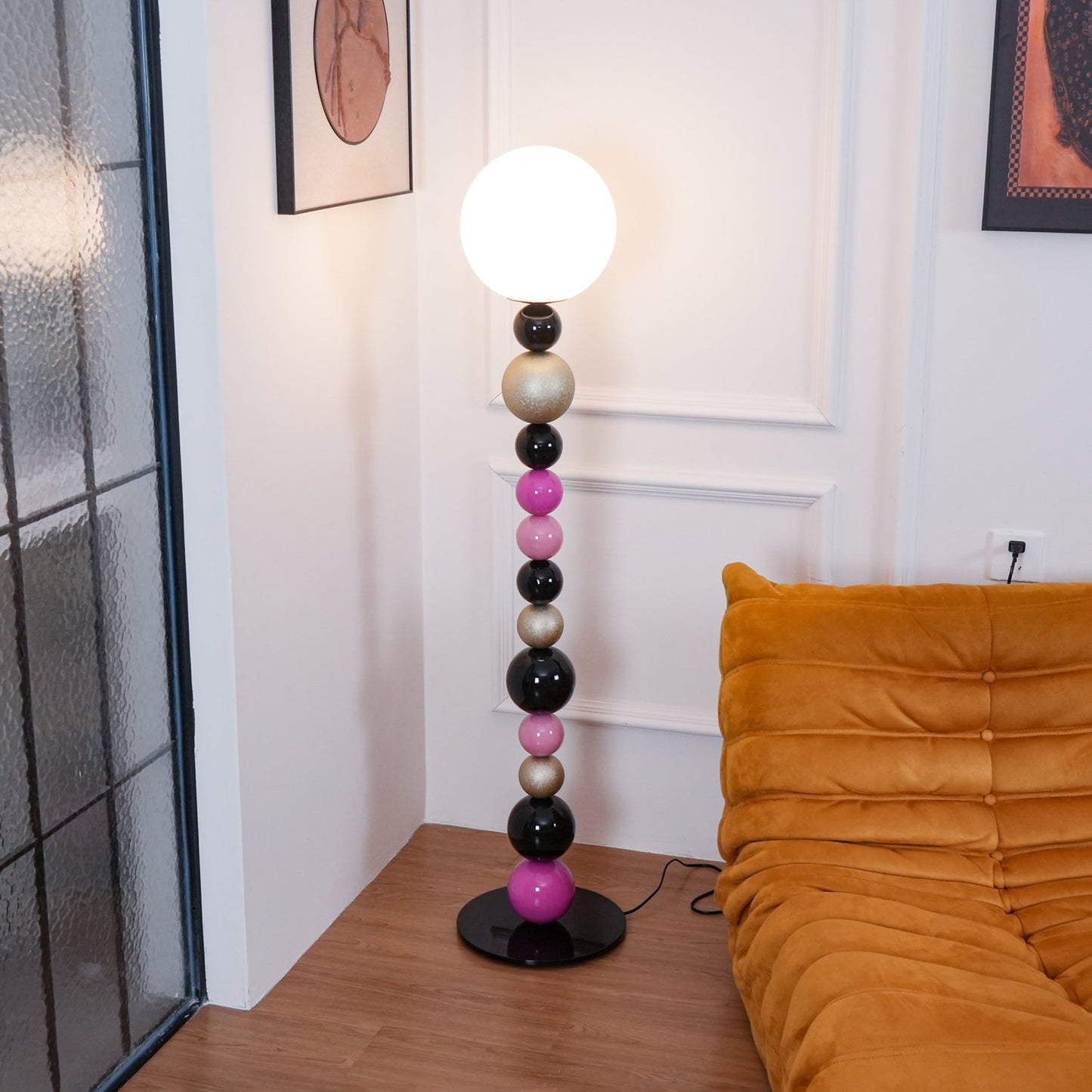 Round Balls Stacking Floor Lamp LED Indoor Lighting Modern