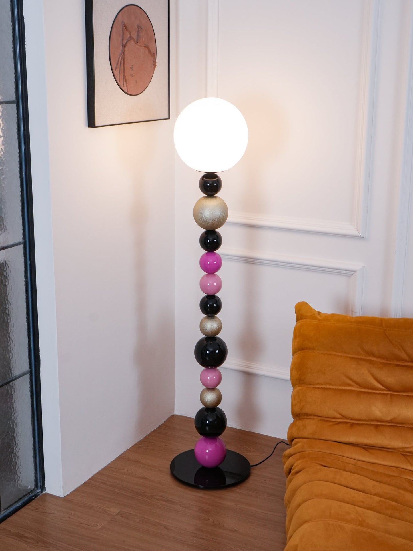 Round Balls Stacking Floor Lamp LED Indoor Lighting Modern