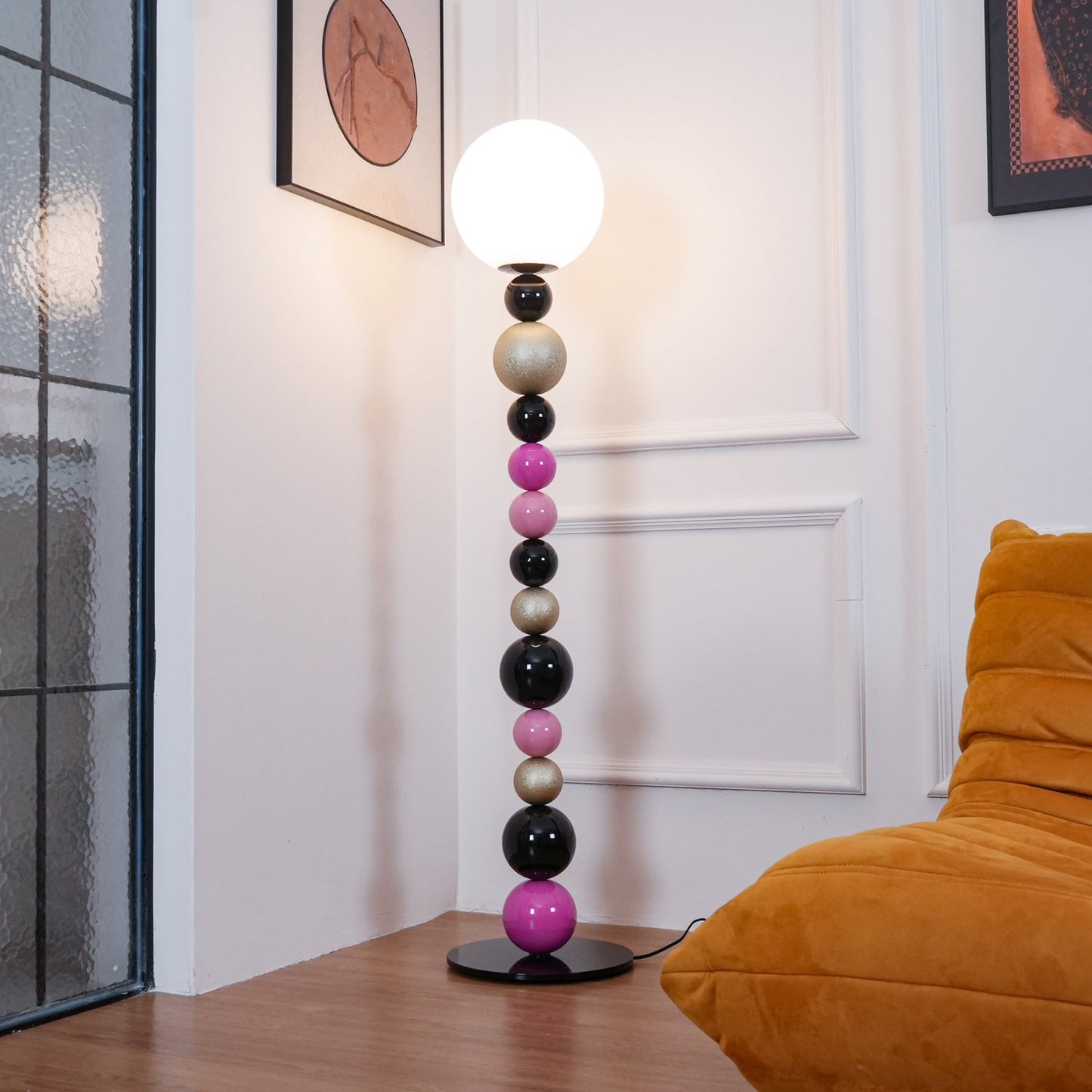 Round Balls Stacking Floor Lamp LED Indoor Lighting Modern