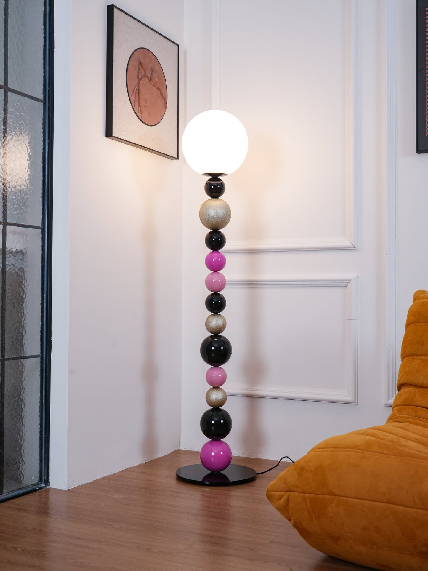 Round Balls Stacking Floor Lamp LED Indoor Lighting Modern