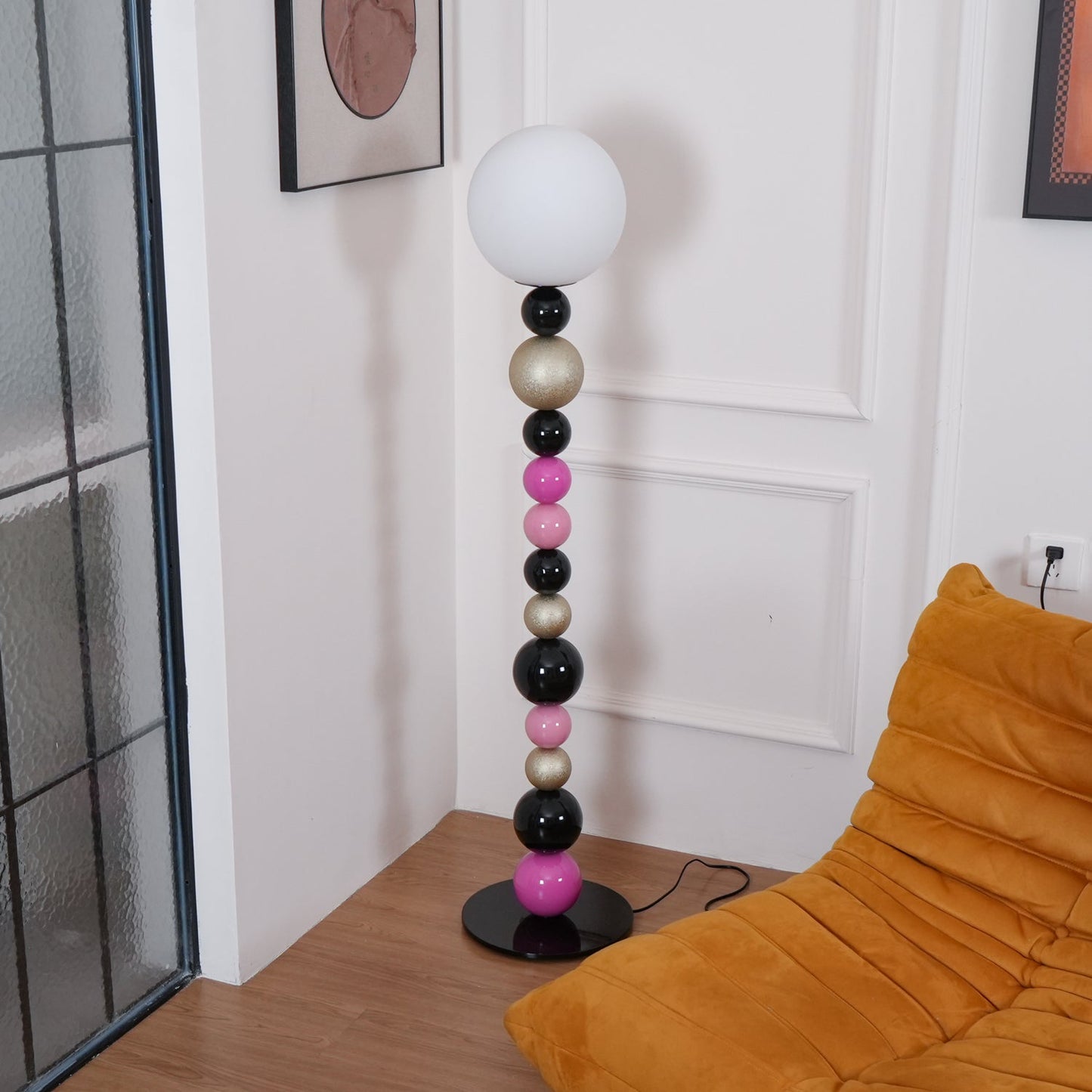 Round Balls Stacking Floor Lamp LED Indoor Lighting Modern