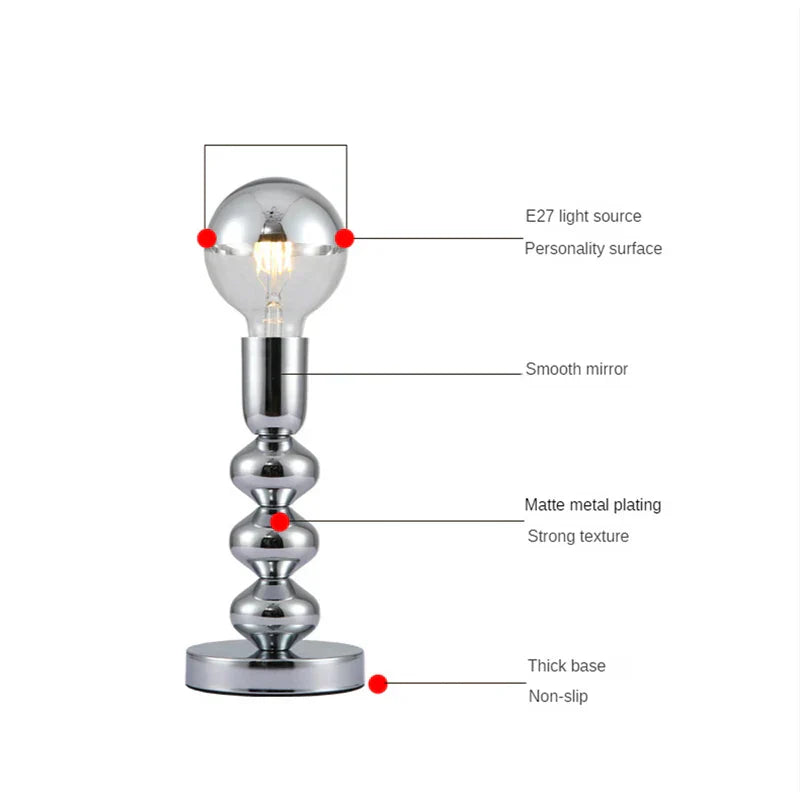 Nordic LED Vintage Desk Lamp - Korny, Dimmable Design