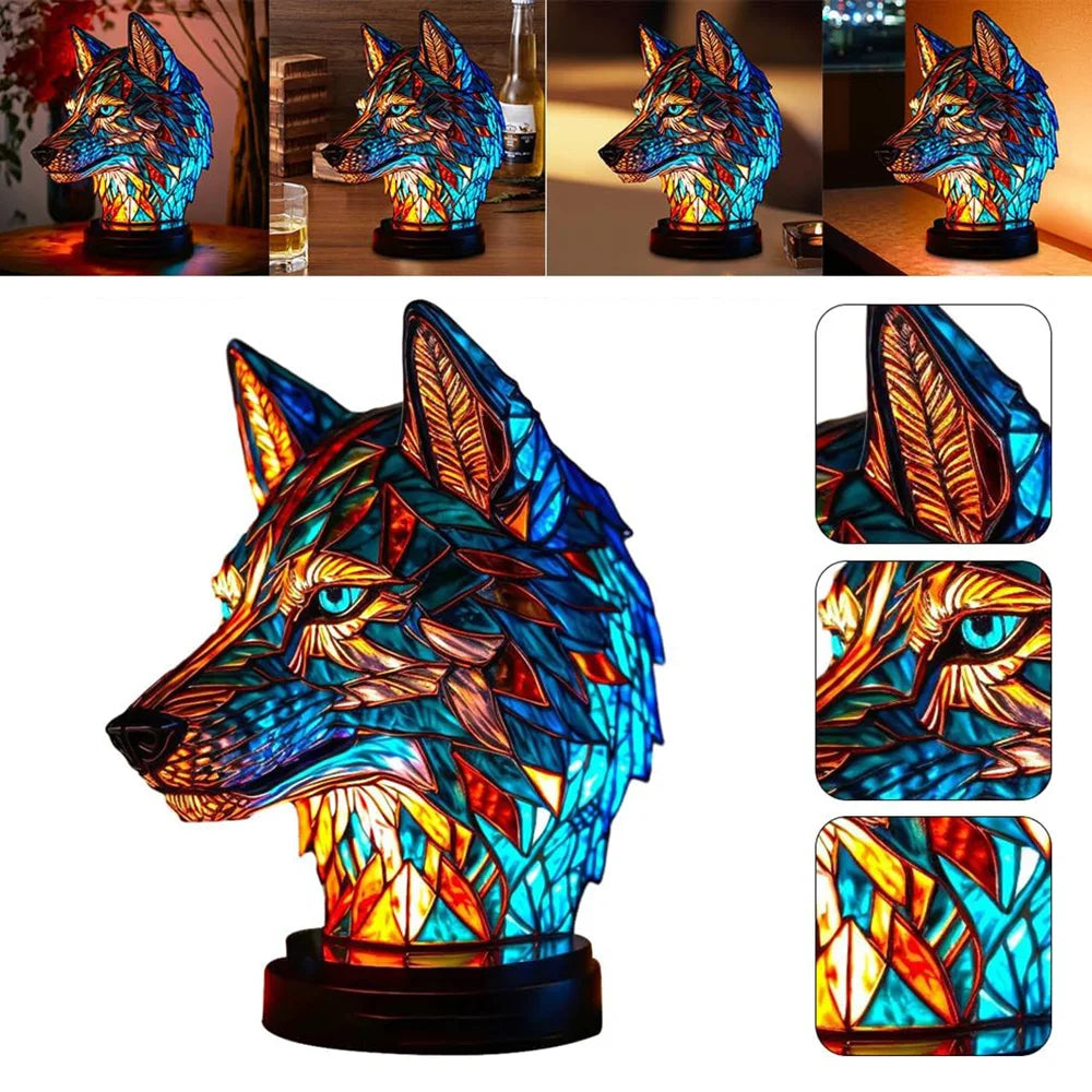 AnimalLustre Tier Stained Glass Lamp - Decorative Lighting