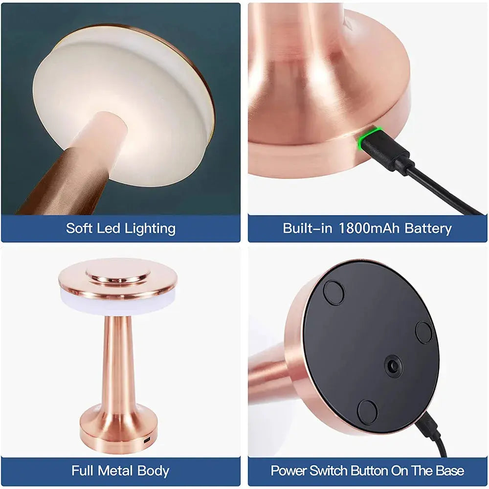 Floral Table Lamp with Elegant Ambient Lighting - LED Design