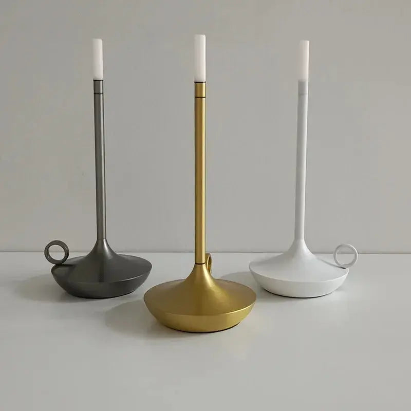 Rechargeable Touch-Control Candle Table Lamp LED Decor