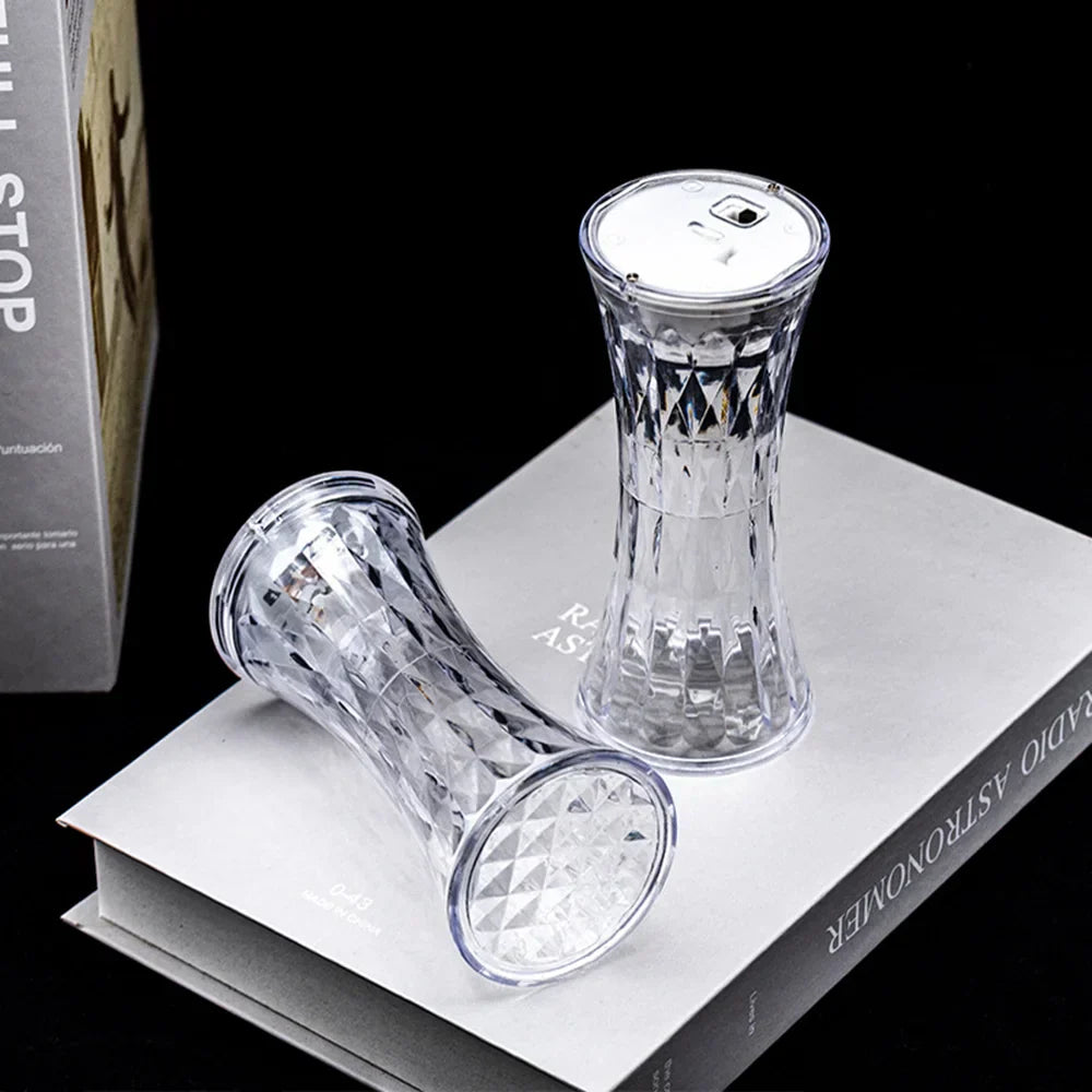LED Diamond Reading Lamp - Transparent Design, USB Powered