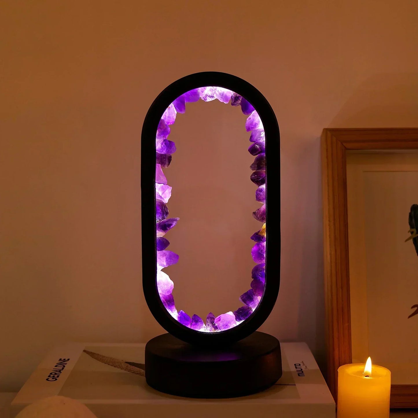 Natural Crystal Lamp – Relaxing Atmosphere Lighting
