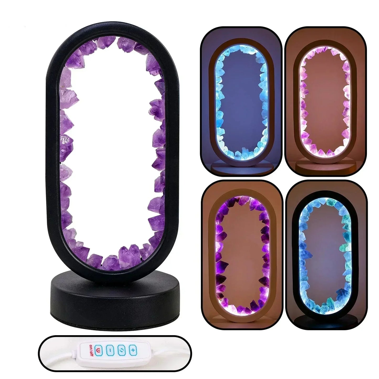 Natural Crystal Lamp – Relaxing Atmosphere Lighting